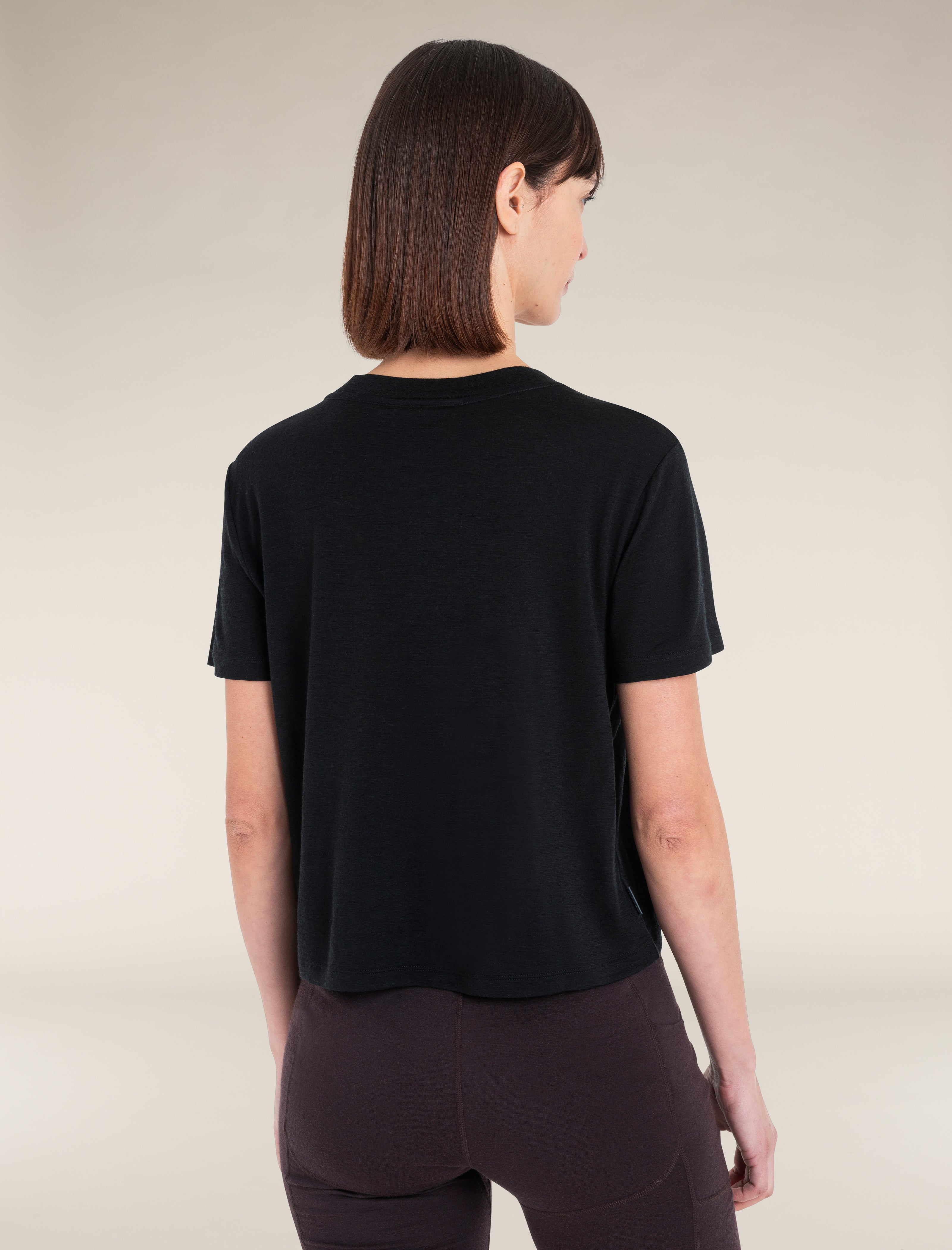 Icebreaker Womens Merino 150 Tech Lite SS Crop Tee