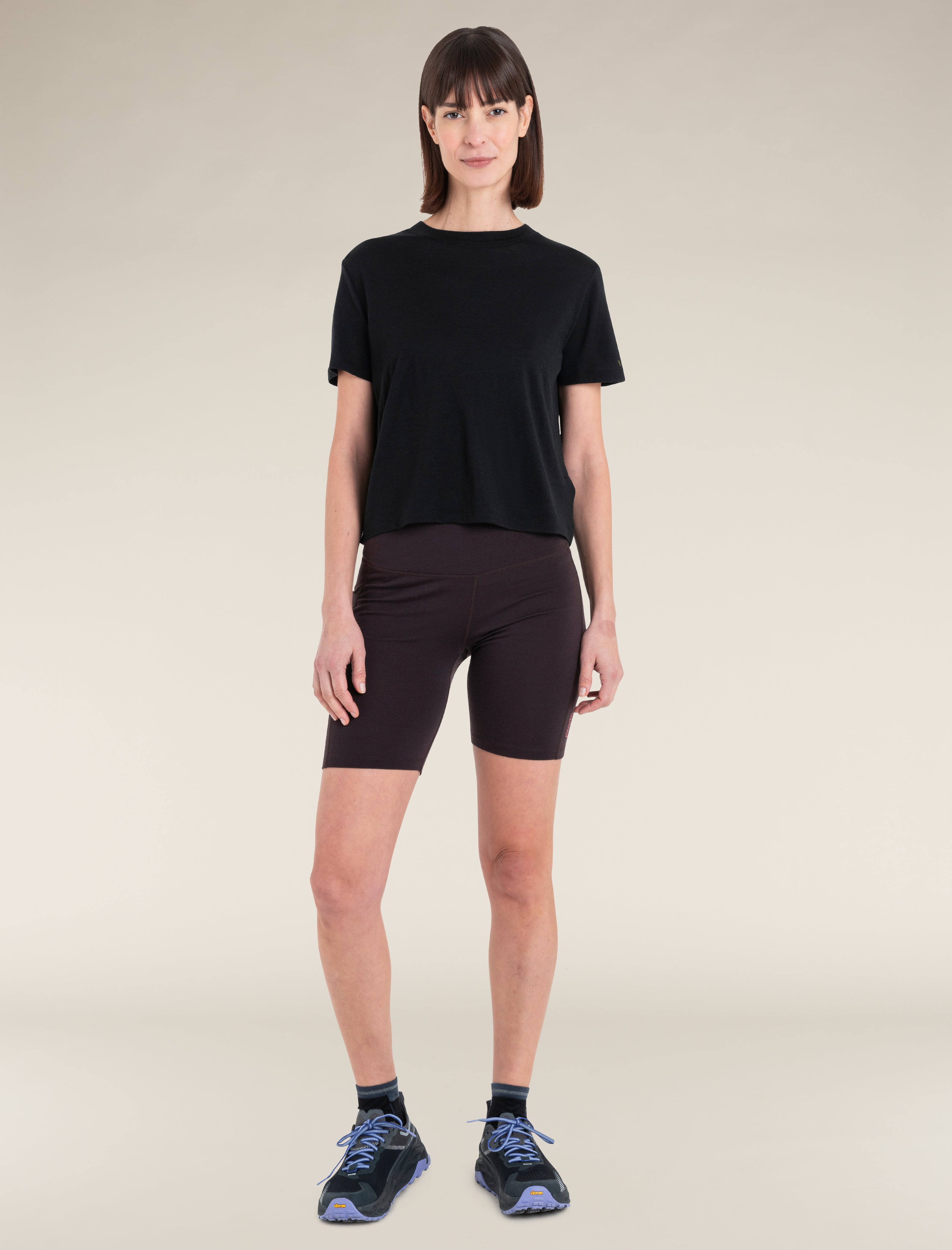 Icebreaker Womens Merino 150 Tech Lite SS Crop Tee
