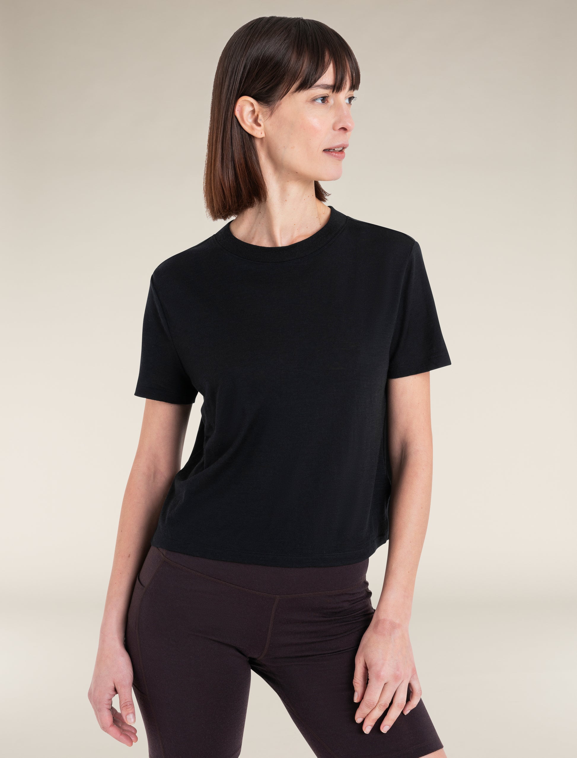 Icebreaker Womens Merino 150 Tech Lite SS Crop Tee