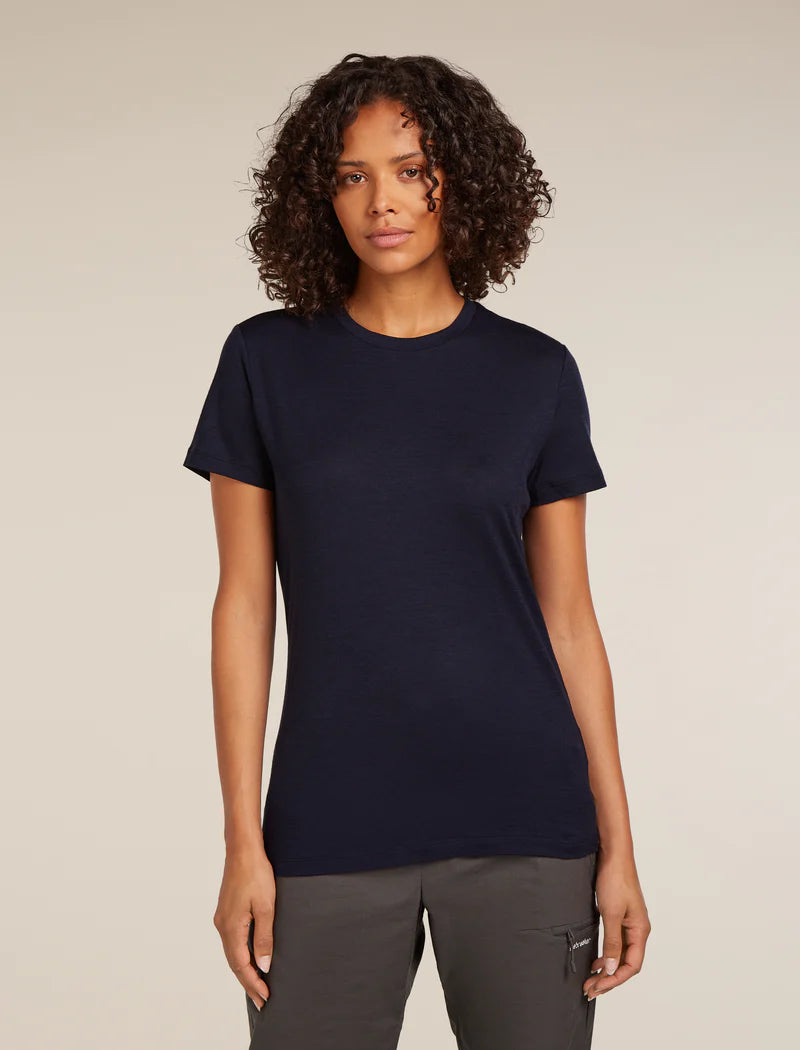 Icebreaker Womens Merino 150 Tech Lite SS Tee Midnight Navy