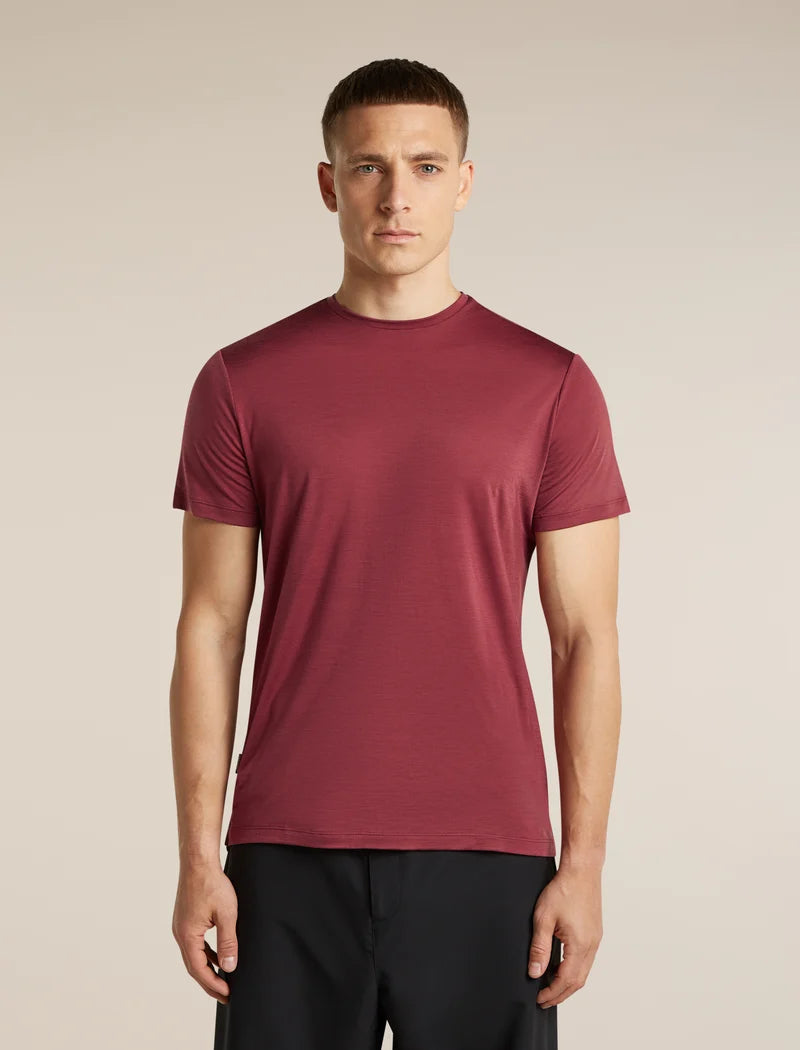 Icebreaker Mens Merino Blend 125 Cool-Lite Sphere SS Tee PORT