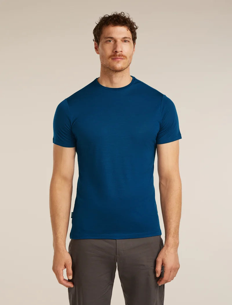 Icebreaker Mens Merino Blend 125 Cool-Lite Sphere SS Tee Atlantis