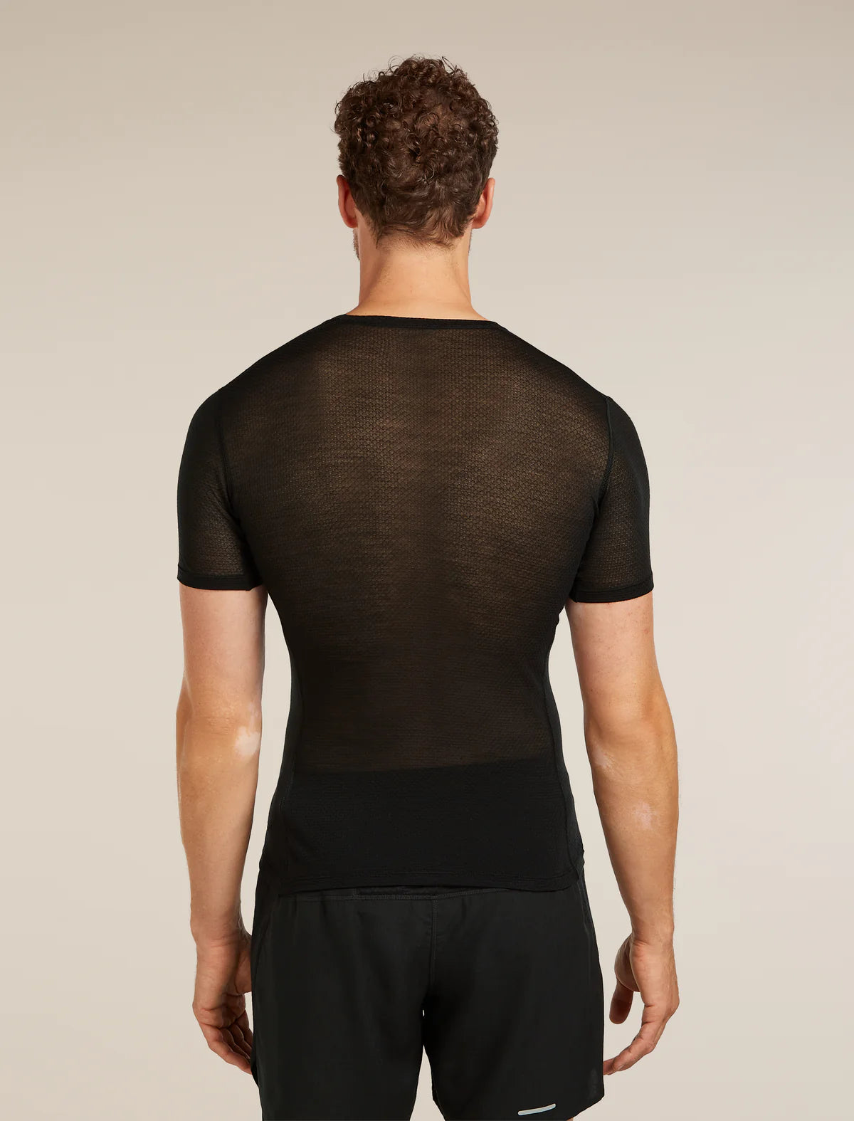 Icebreaker Mens Merino Blend 75 Cool-Lite Featherlight Short Sleeve Crewe