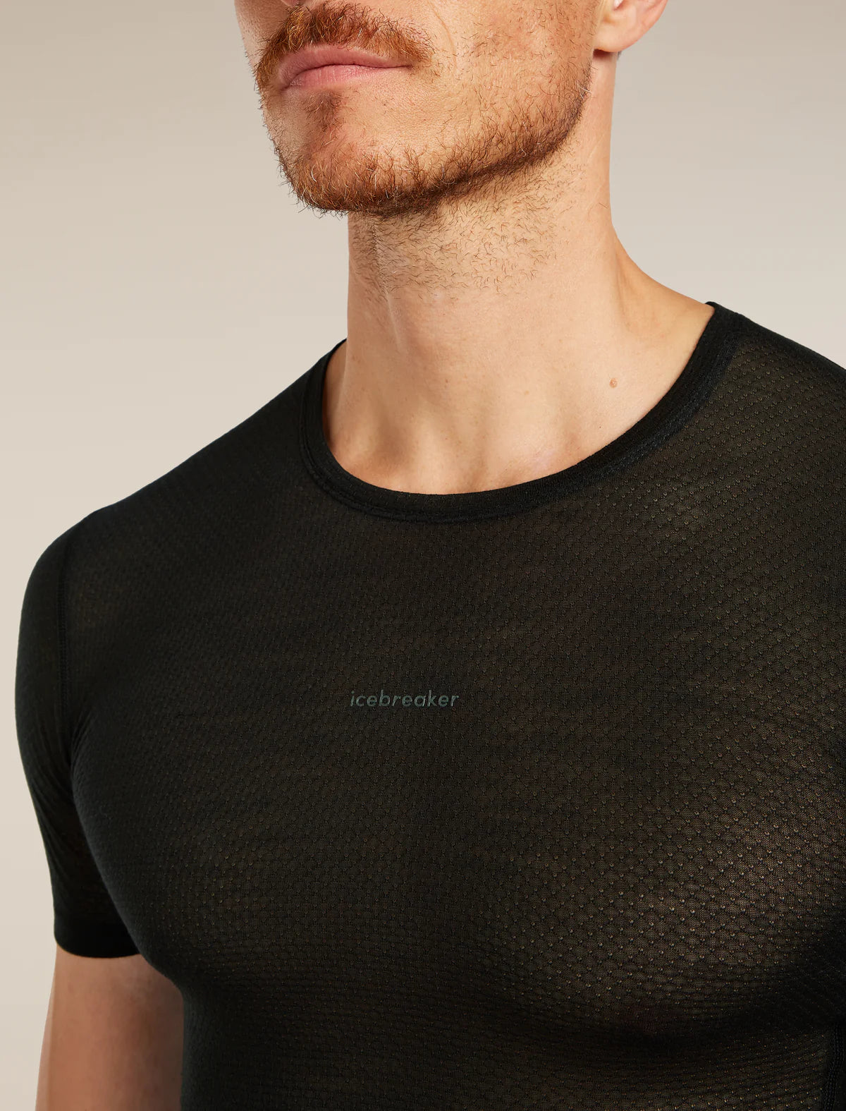 Icebreaker Mens Merino Blend 75 Cool-Lite Featherlight Short Sleeve Crewe