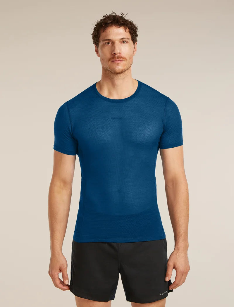 Icebreaker Mens Merino 75 Cool-Lite Featherlight SS Crewe Atlantis