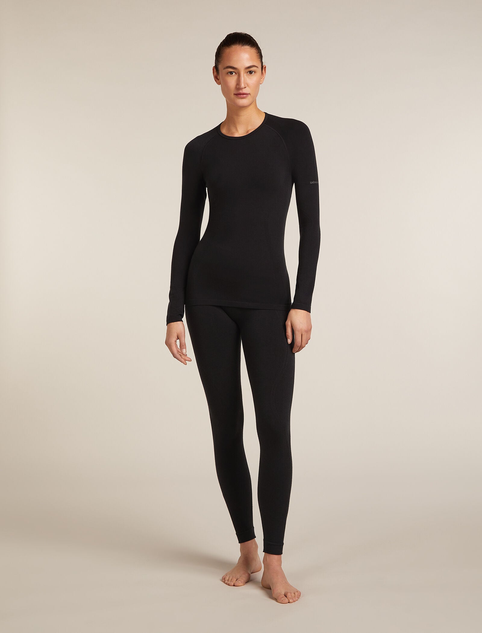 Icebreaker Womens Merino Blend 260 ZoneKnit Seamless Long Sleeve Crewe