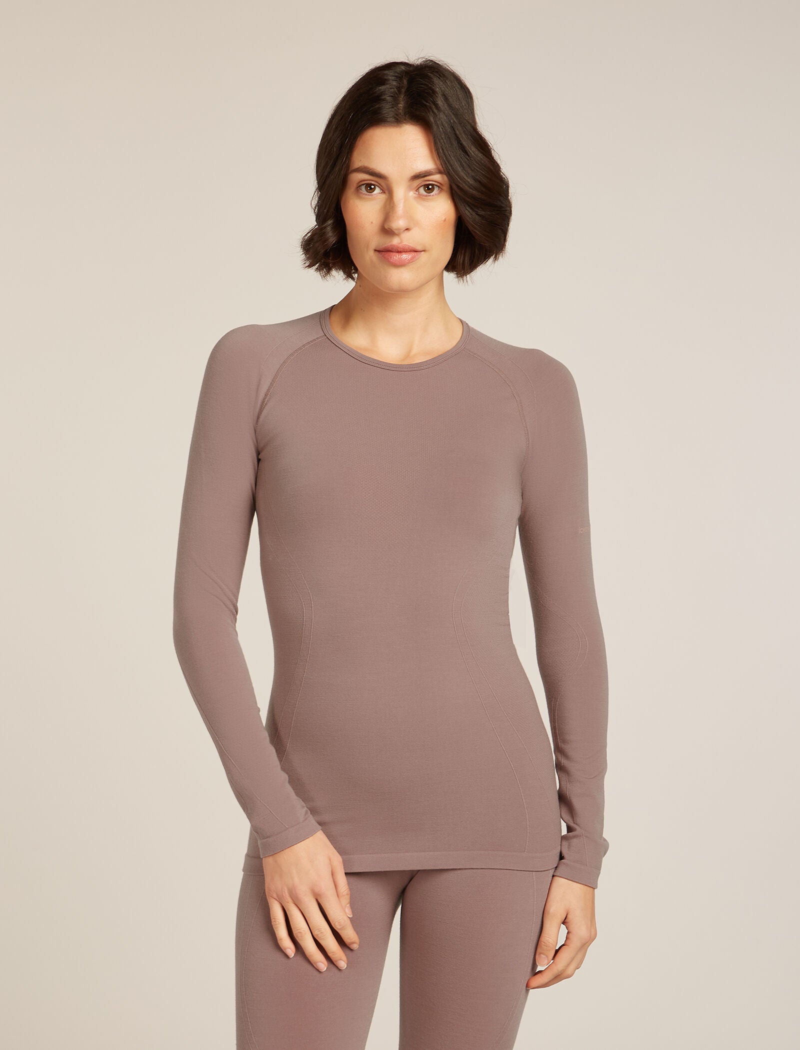 Icebreaker Womens Merino Blend 260 ZoneKnit Seamless Long Sleeve Crewe