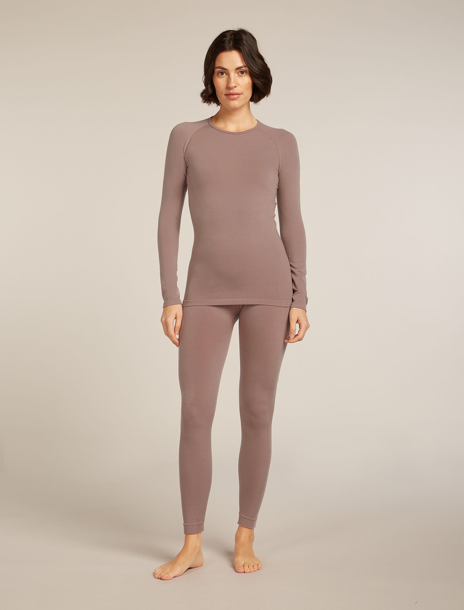 Icebreaker Womens Merino Blend 260 ZoneKnit Seamless Long Sleeve Crewe