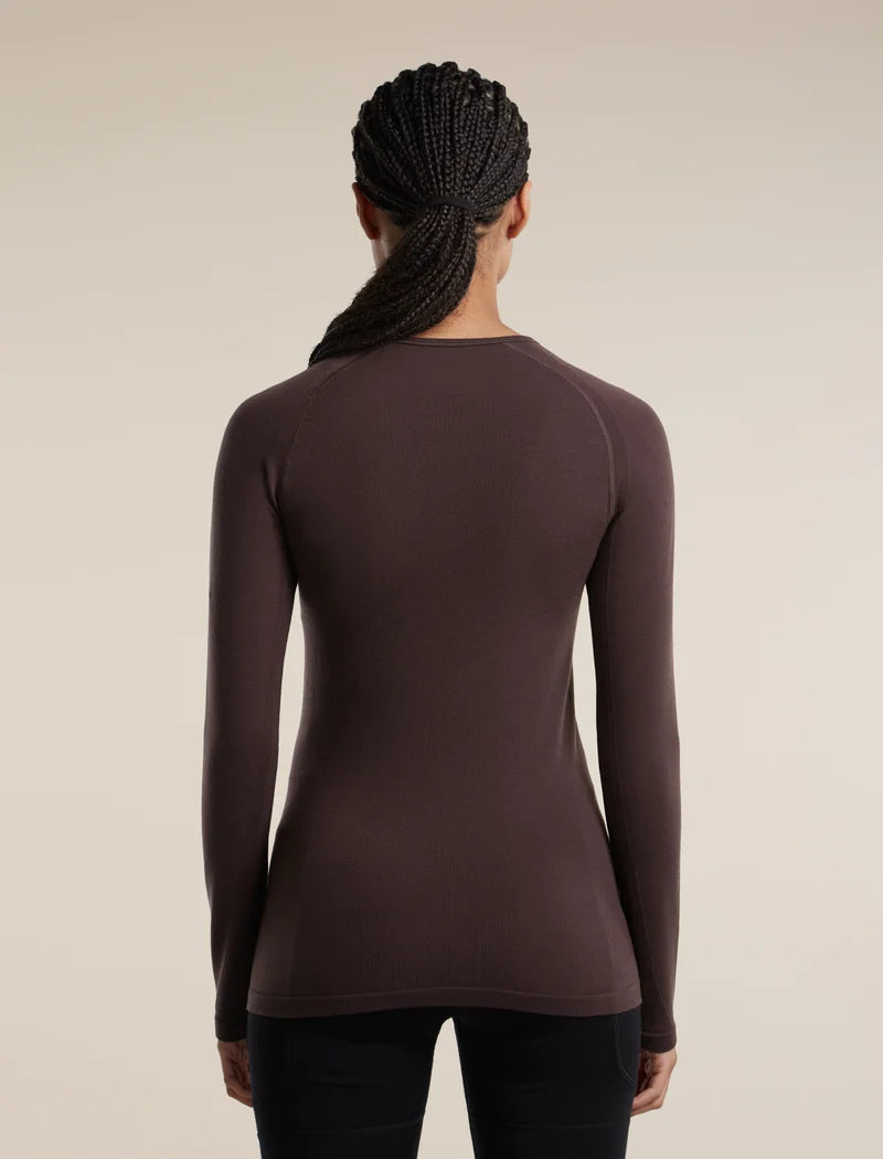 Icebreaker Womens Merino Blend 260 Zoneknit Seamless LS Crewe