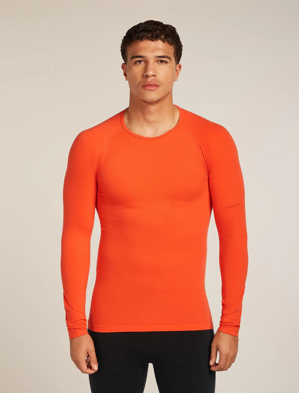 Icebreaker Mens Merino Blend 260 Zoneknit Seamless LS Crewe