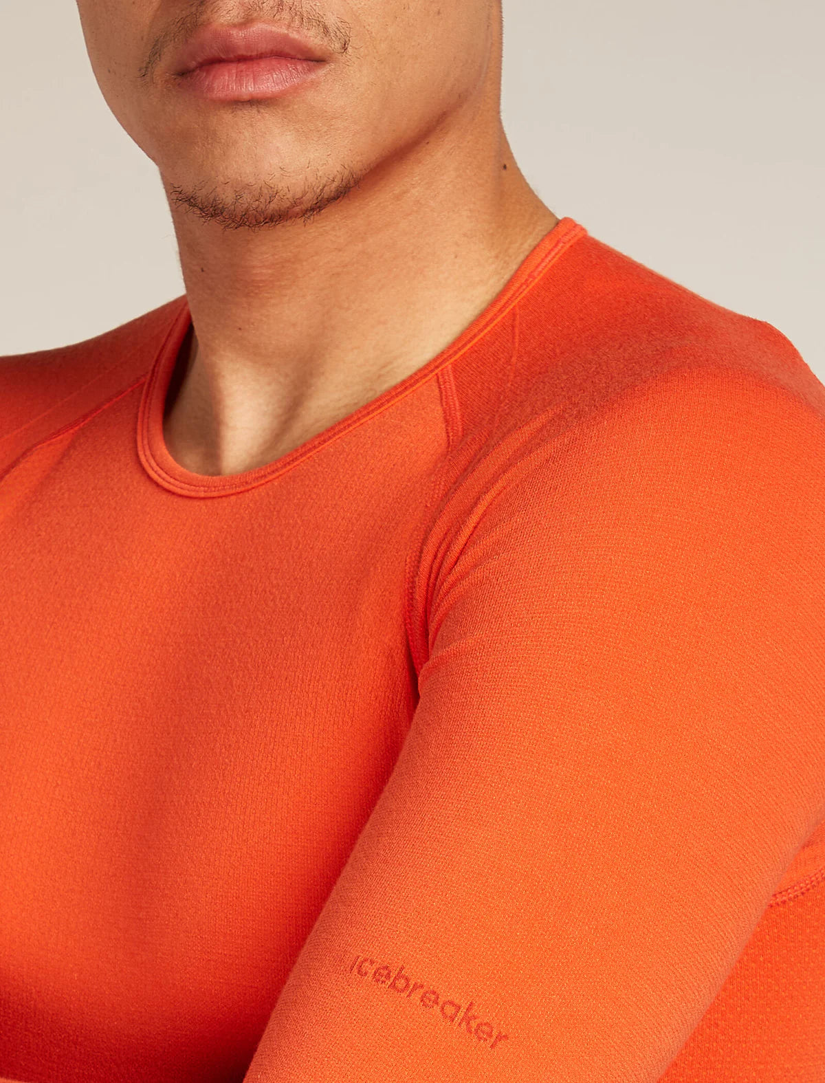 Icebreaker Mens Merino Blend 260 Zoneknit Seamless LS Crewe