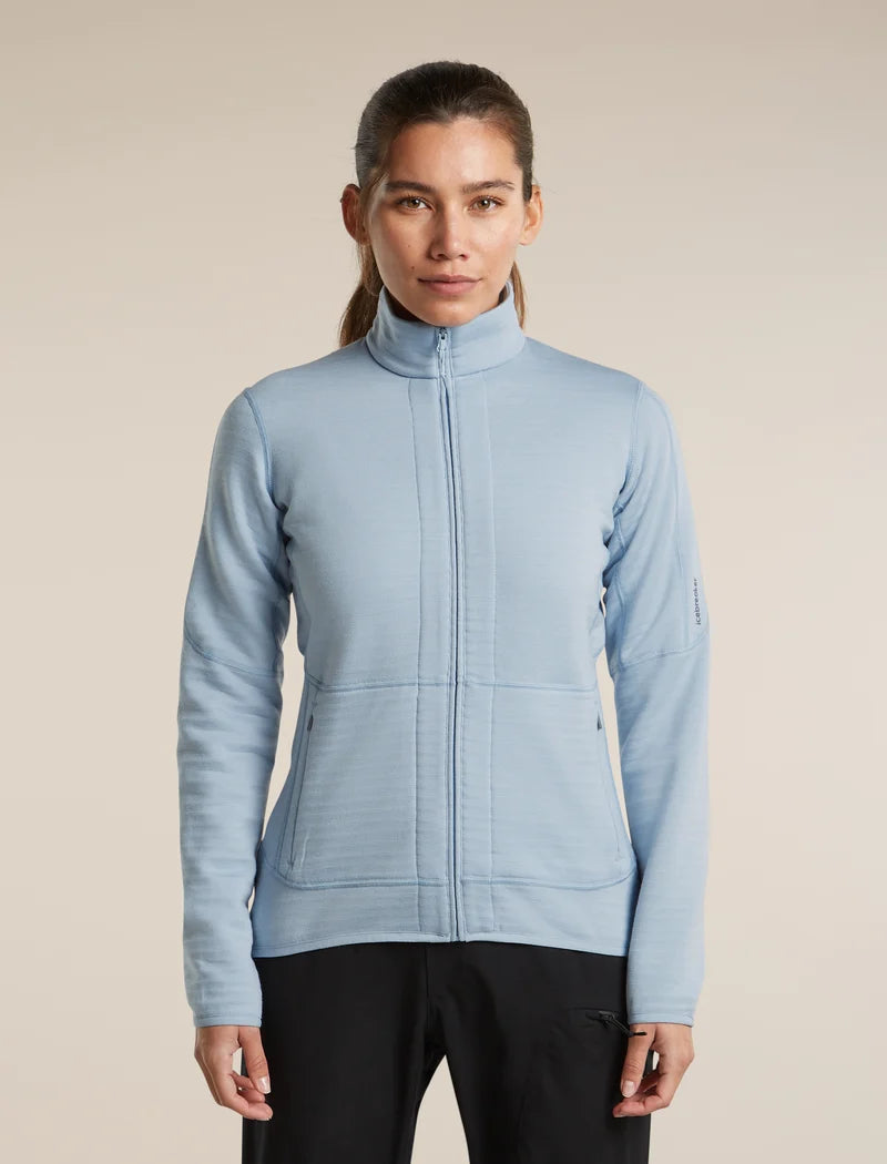Icebreaker Womens Merino 400 RealFleece Descender LS Zip