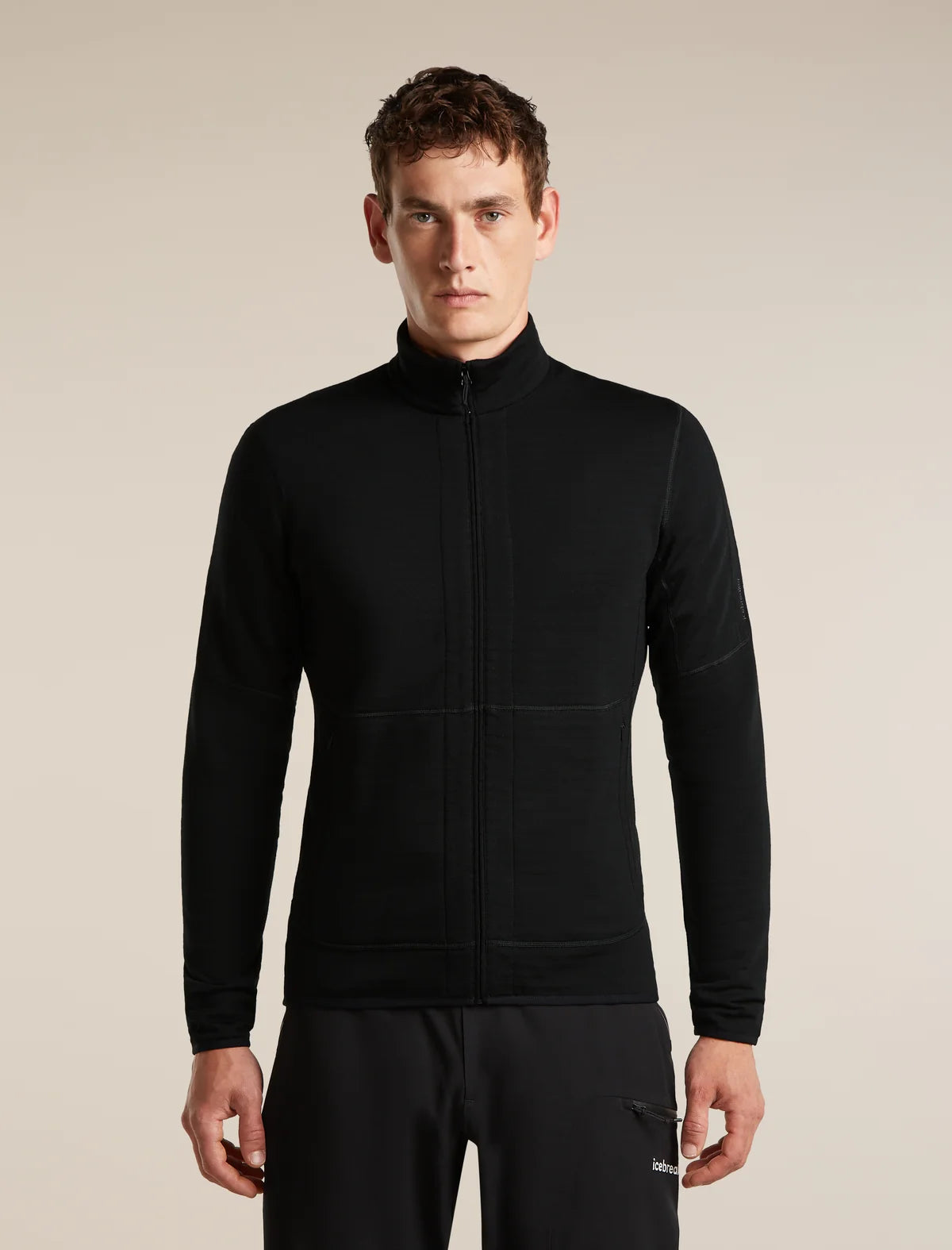 Icebreaker Mens Merino 200 Realfleece Descender LS Zip