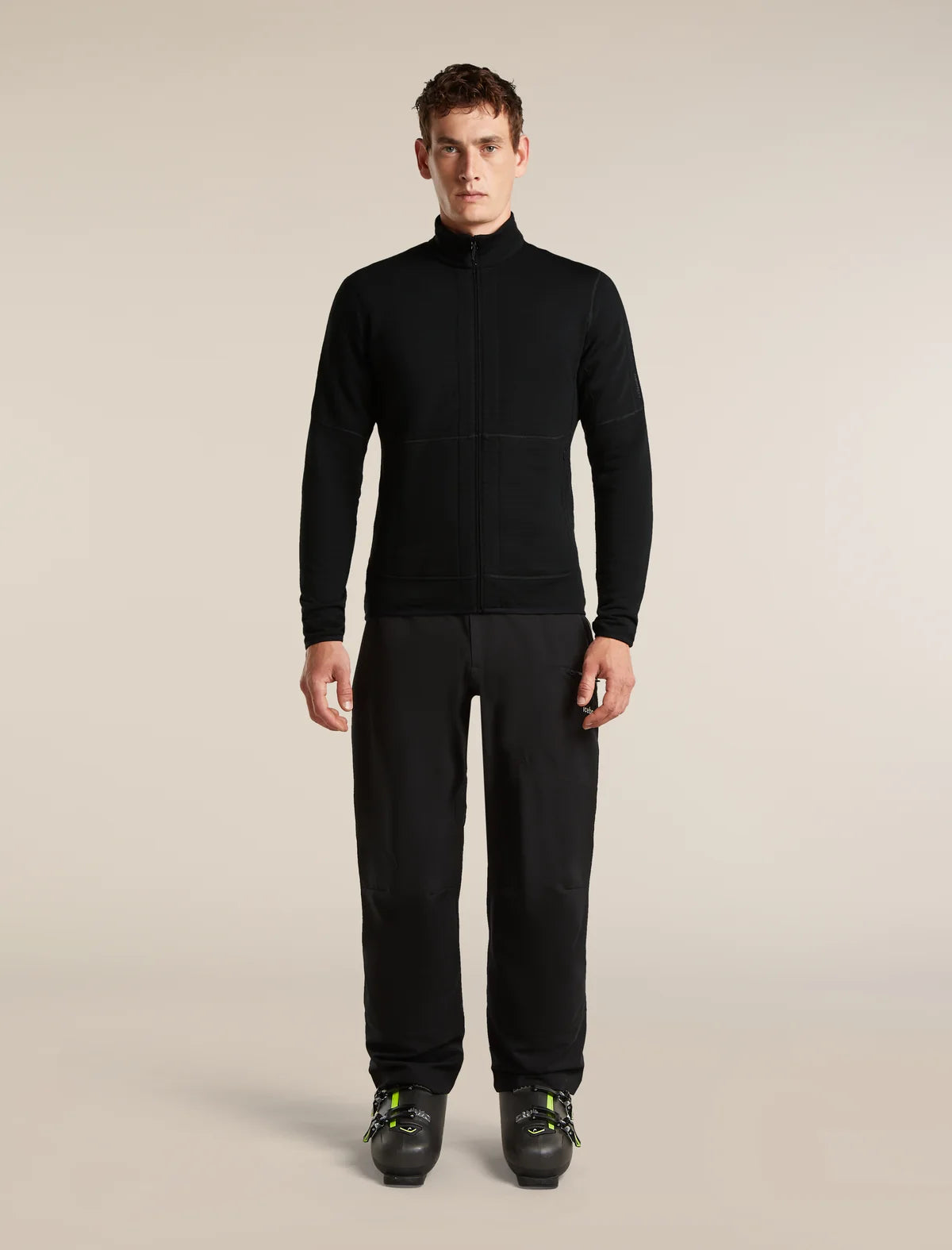 Icebreaker Mens Merino 200 Realfleece Descender LS Zip