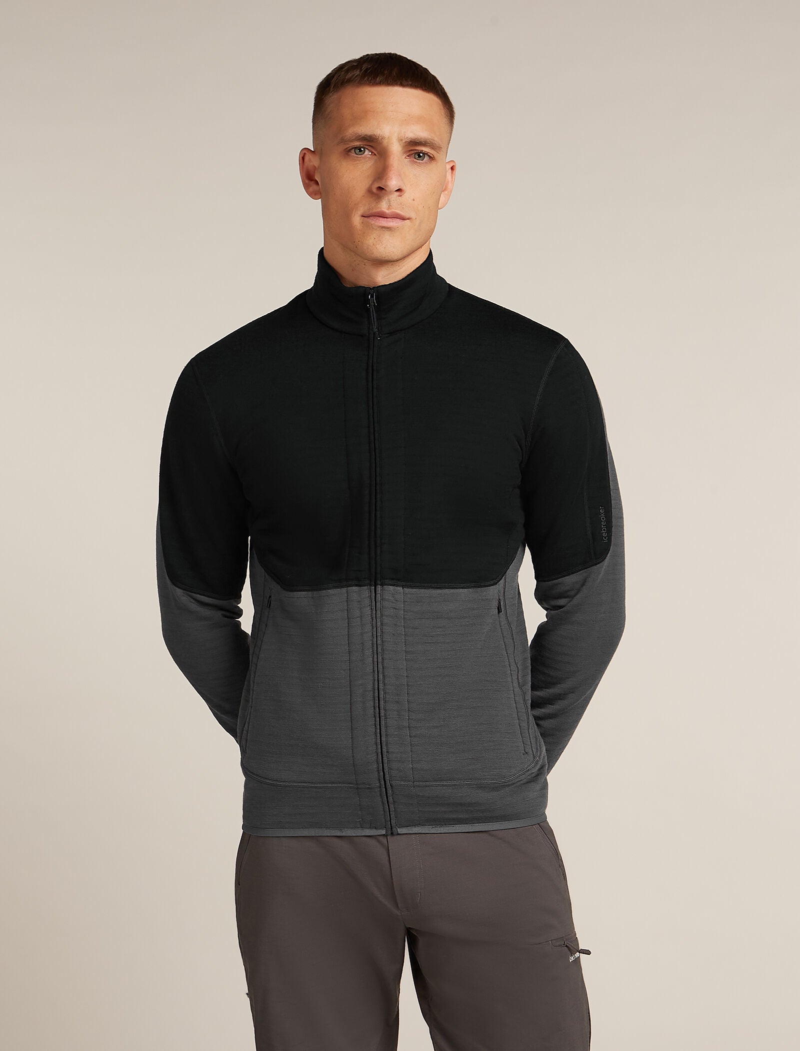 Icebreaker Mens Merino 400 RealFleece Descender LS Zip