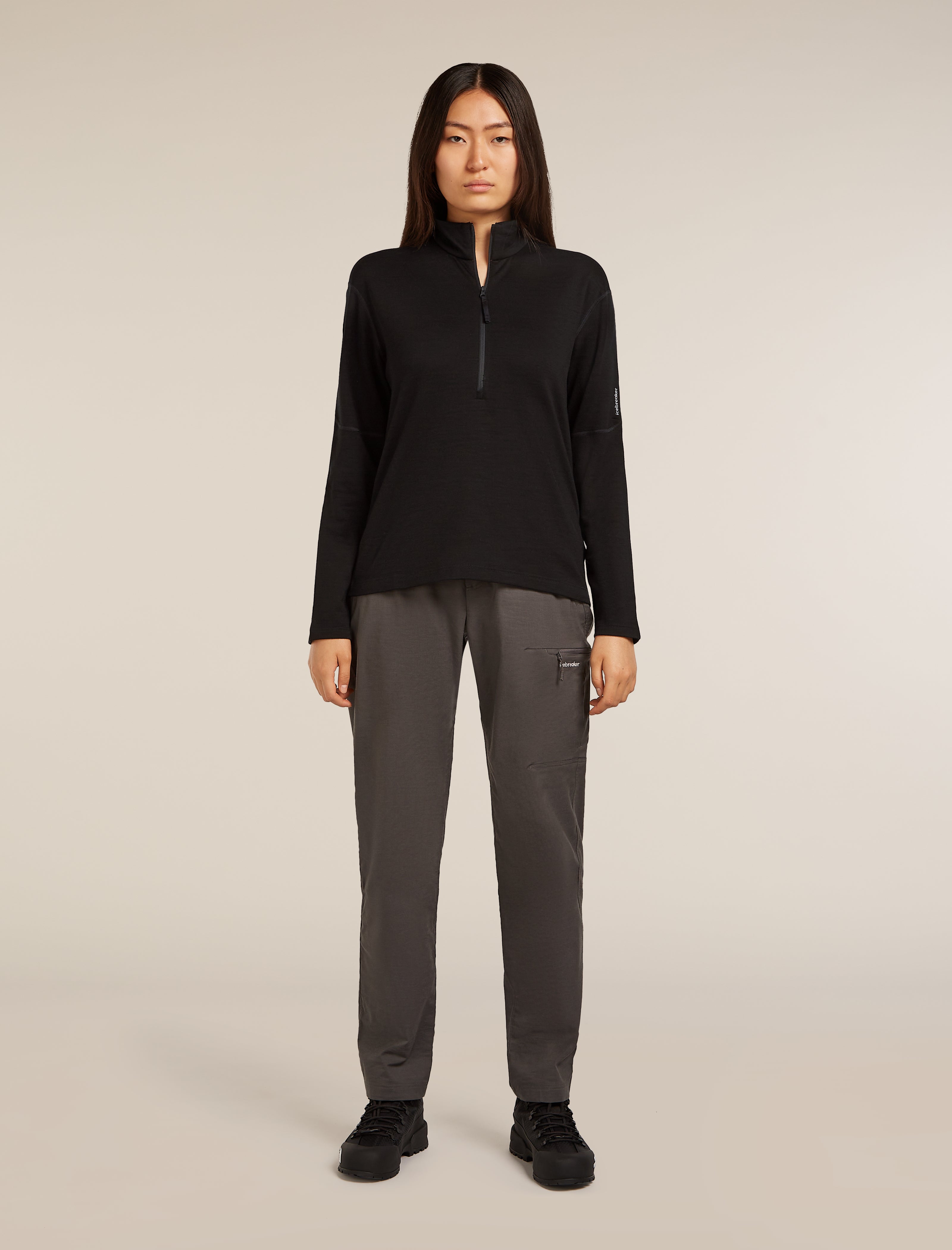 Icebreaker Womens 360 RealFleece Elemental Long Sleeve Half Zip