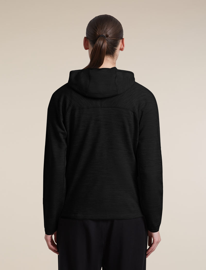 Icebreaker Womens Merino 360 RealFleece Elemental LS Zip Hoodie