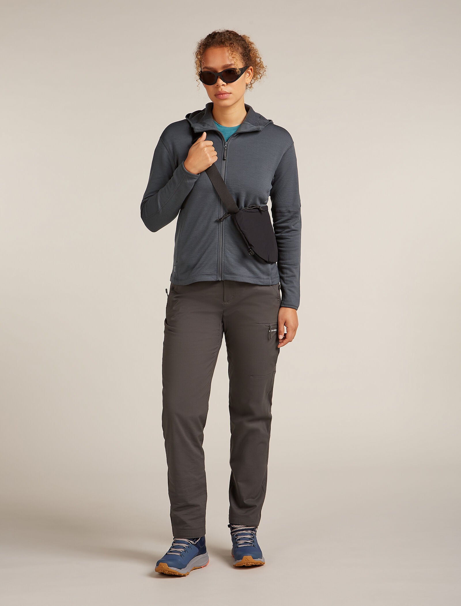 Icebreaker Womens Merino 360 RealFleece Elemental LS Zip Hoodie