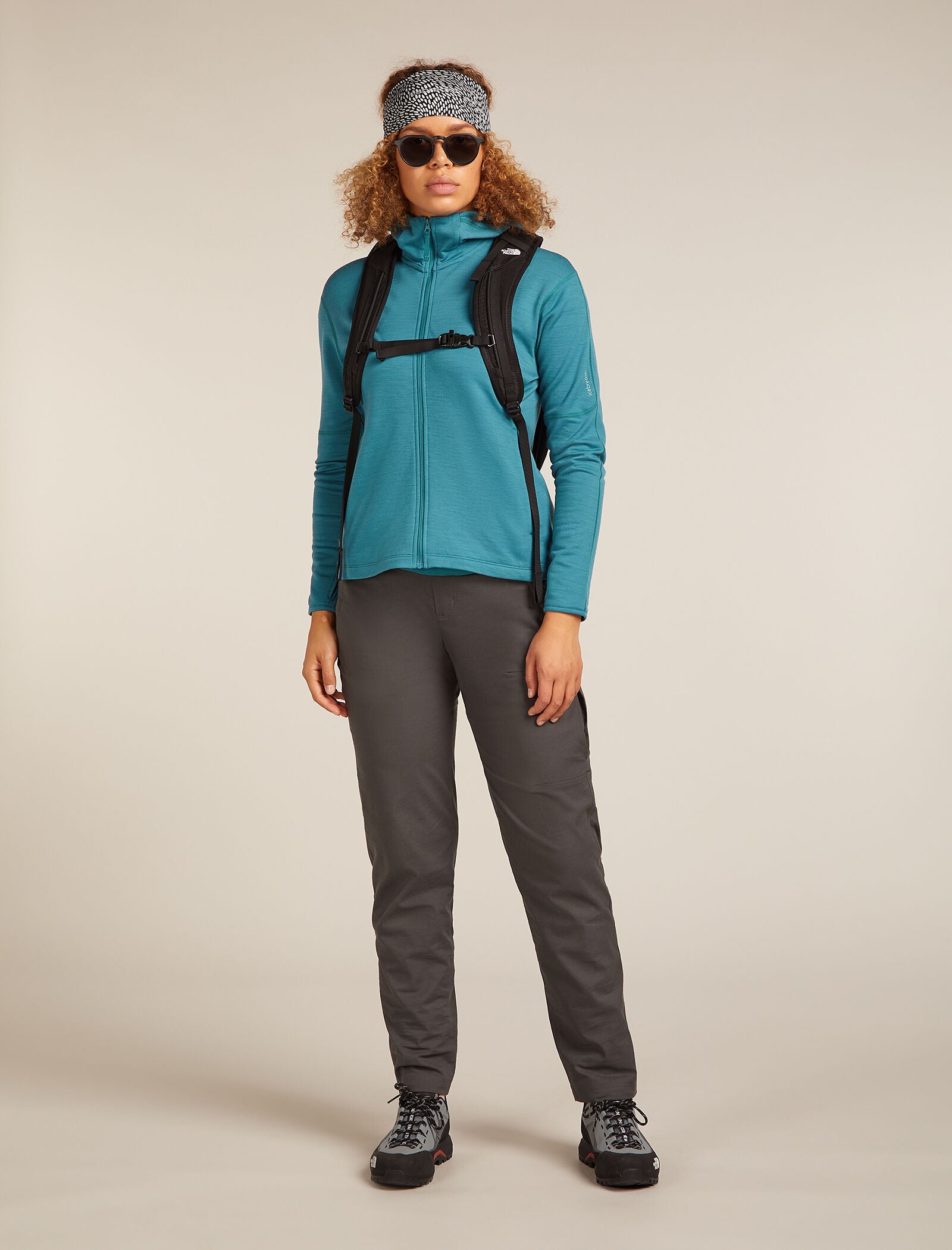 Icebreaker Womens Merino 360 RealFleece Elemental LS Zip Hoodie