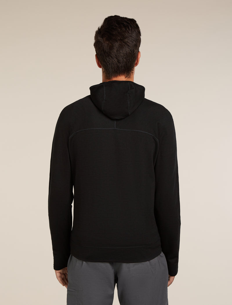 Icebreaker Mens Merino 360 RealFleece Elemental LS Zip Hood