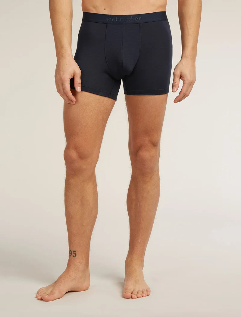 Icebreaker Mens Merino Blend 125 Cool-Lite Anatomica Boxers Midnight Navy