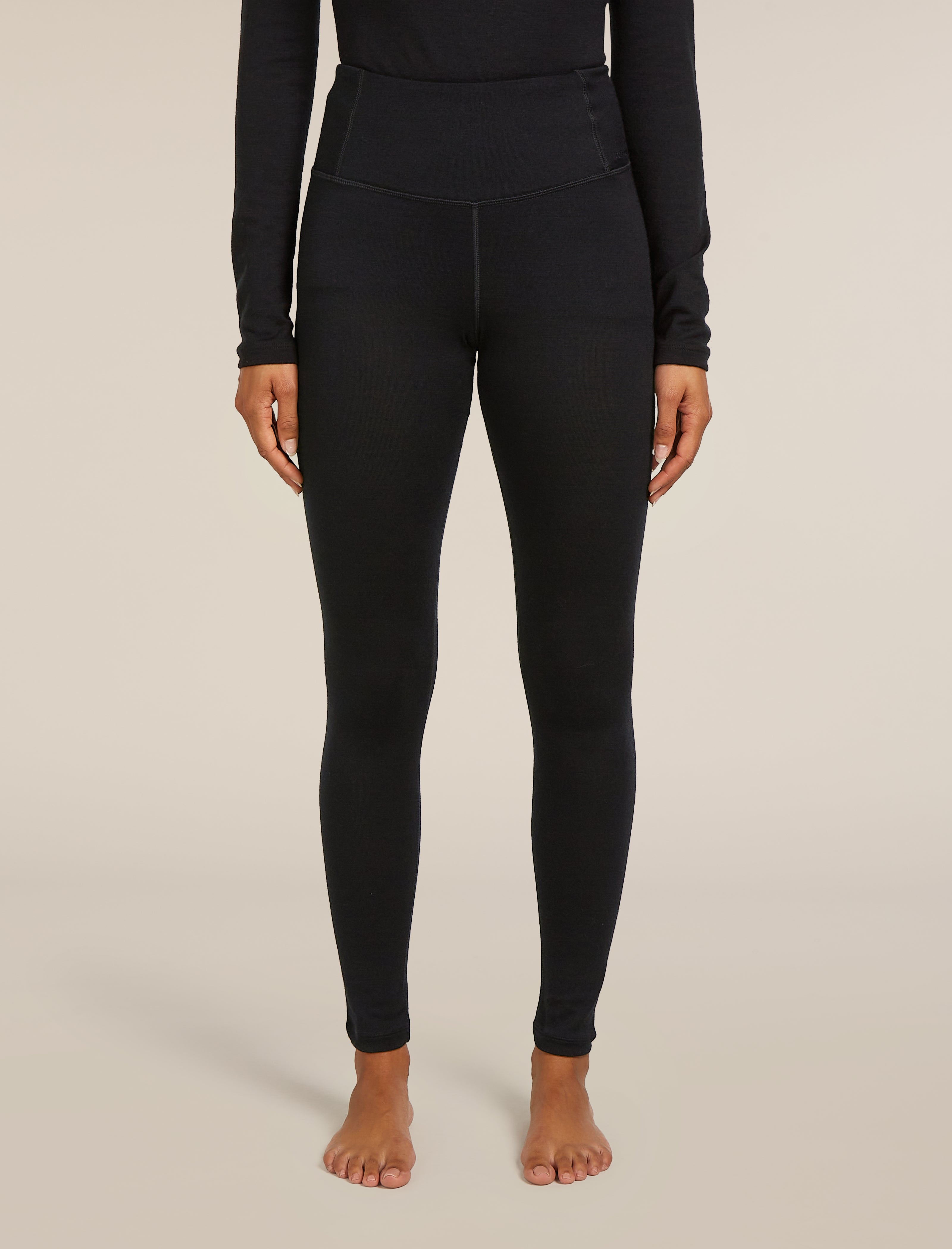 Icebreaker Womens Merino 260 Tech High Rise Leggings Black