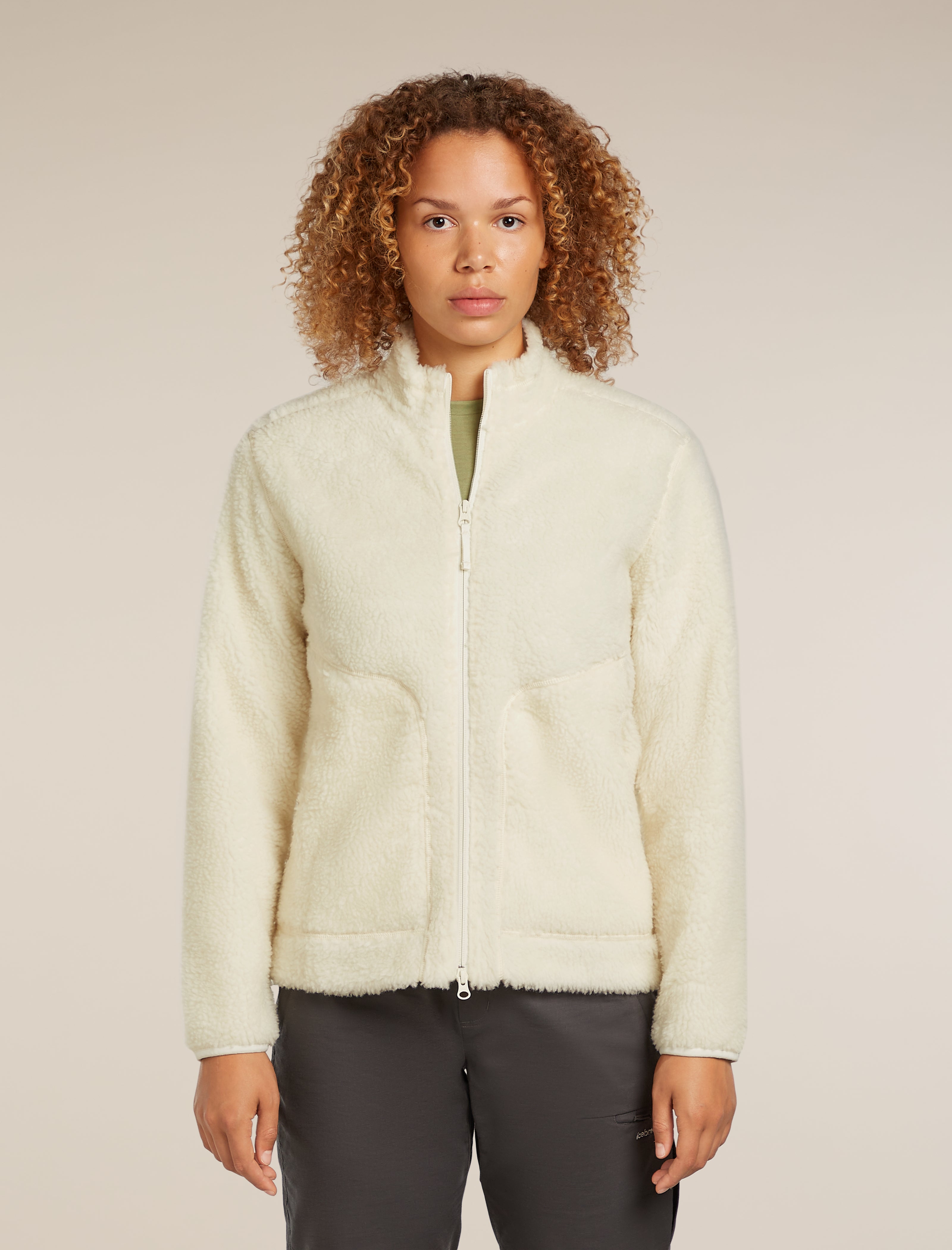 Icebreaker Womens Merino Blend 960 RealFleece High Pile Long Sleeve Zip