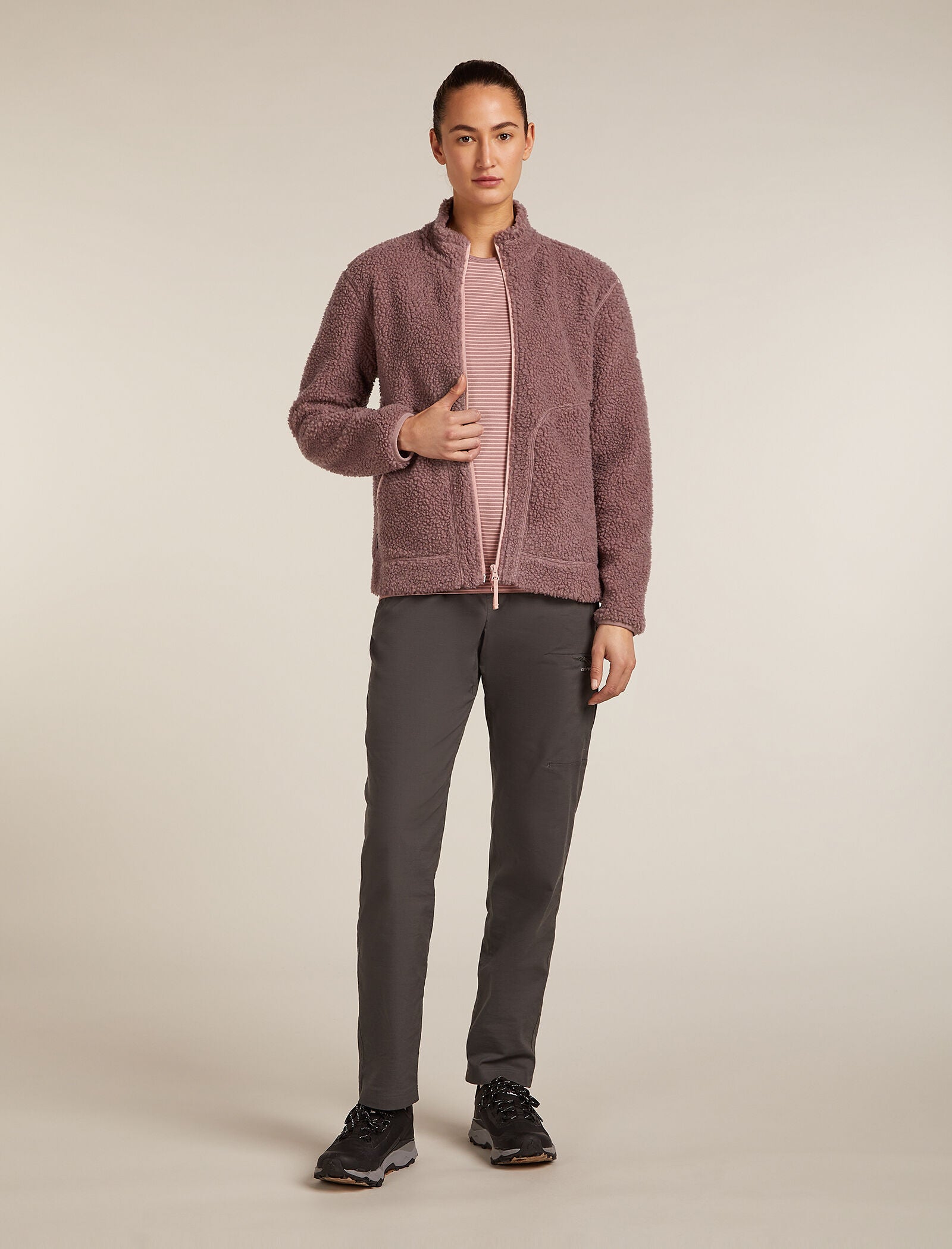 Icebreaker Womens Merino Blend 960 RealFleece High Pile Long Sleeve Zip