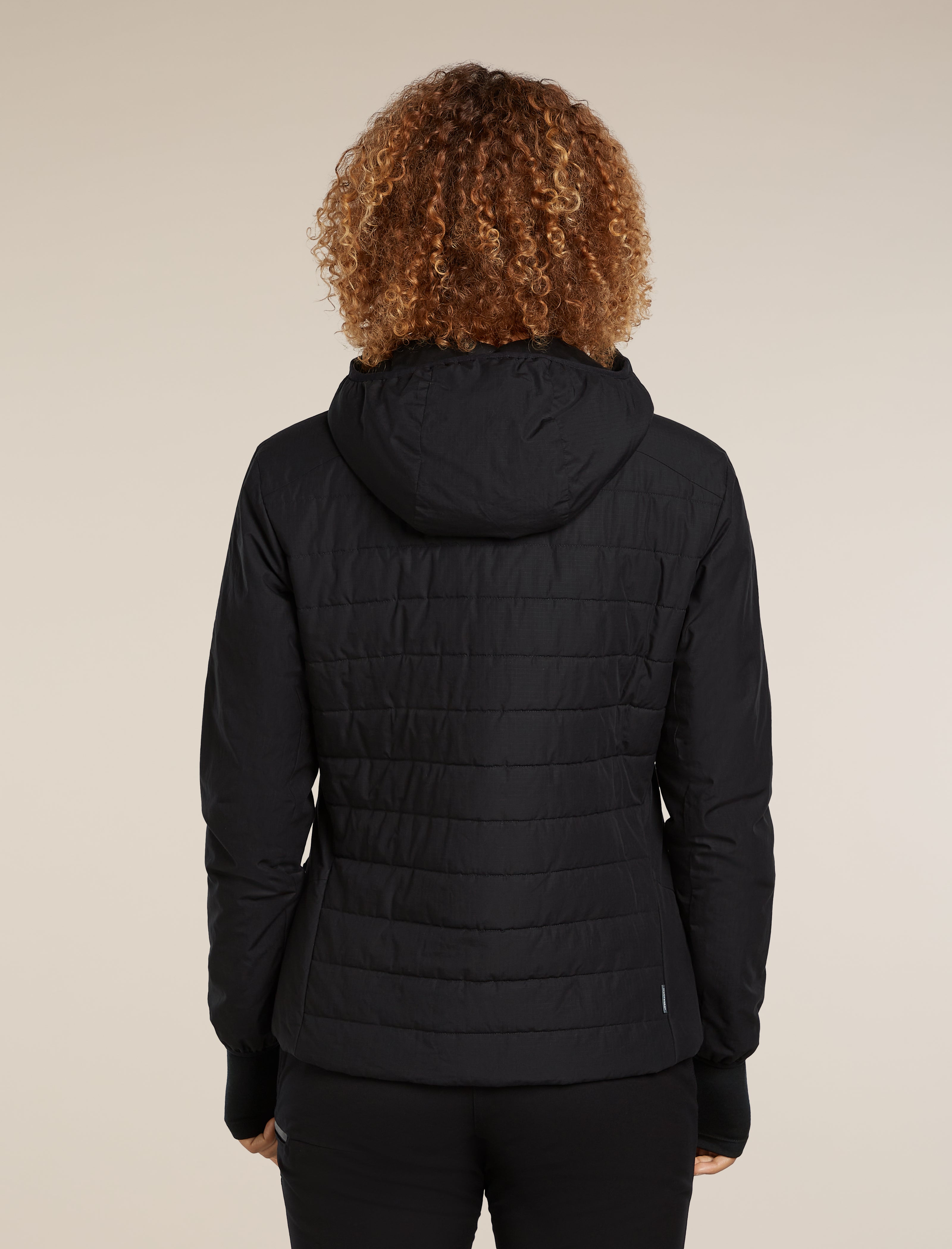 Icebreaker Womens 1360 MerinoLoft Jacket Large Black