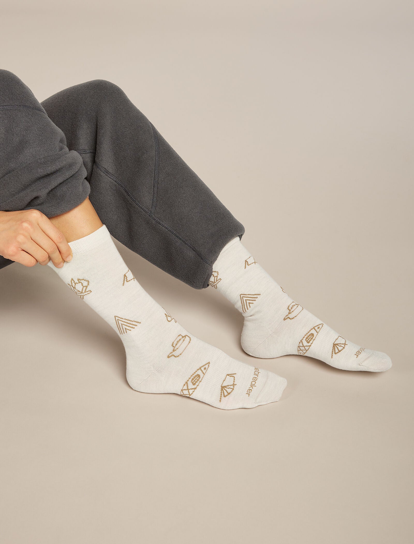 Icebreaker Womens Merino Lifestyle Ultralight Crew Camp Essentials