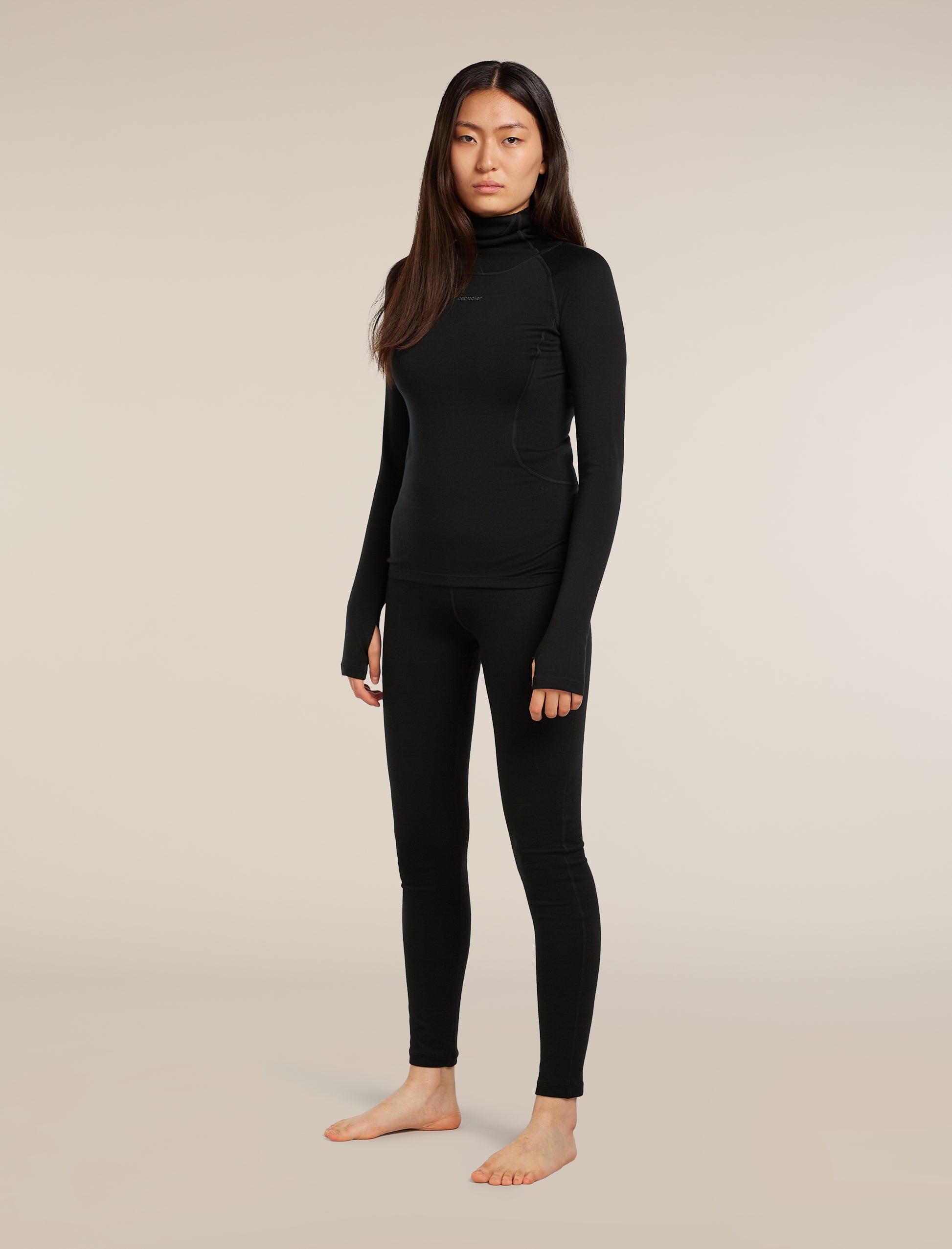 Icebreaker Womens 300 MerinoFine Polar LS Roll Neck