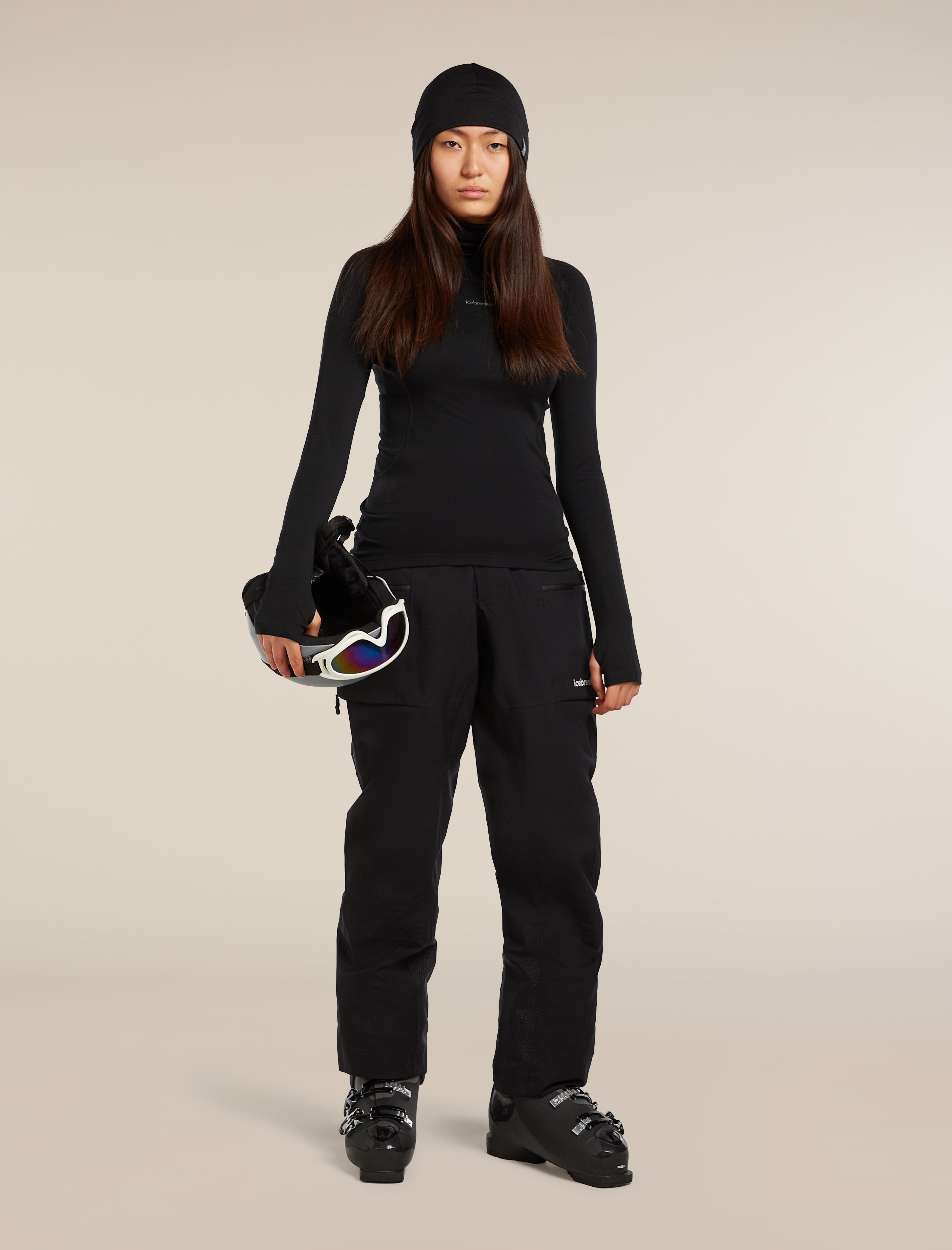 Icebreaker Womens 300 MerinoFine Polar LS Roll Neck