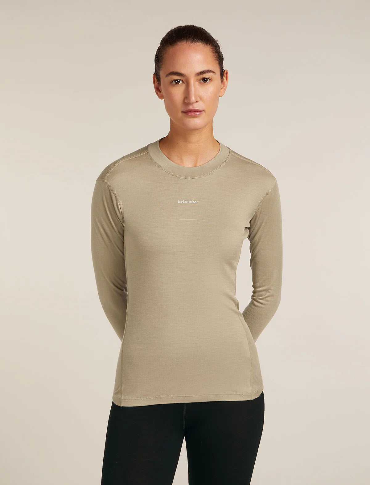 Icebreaker Womens 200 MerinoFine Ace LS Mock Neck