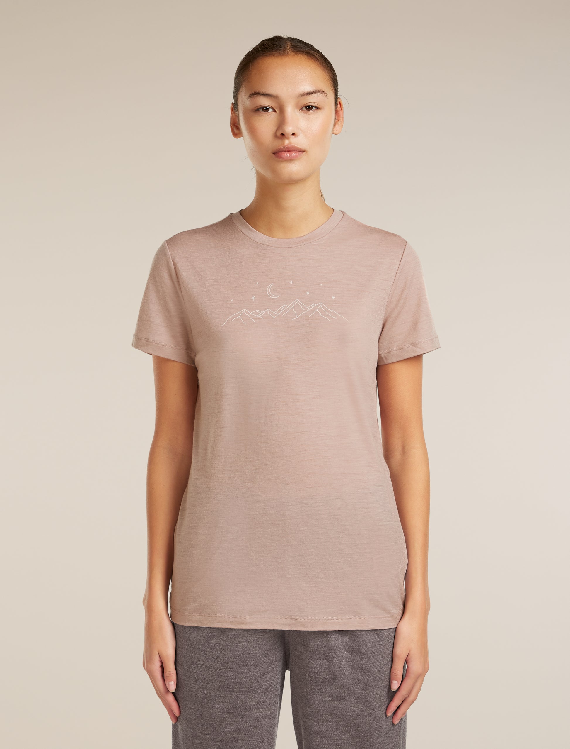 Icebreaker Womens Merino 150 Tech Lite SS Tee Sparkling Stars