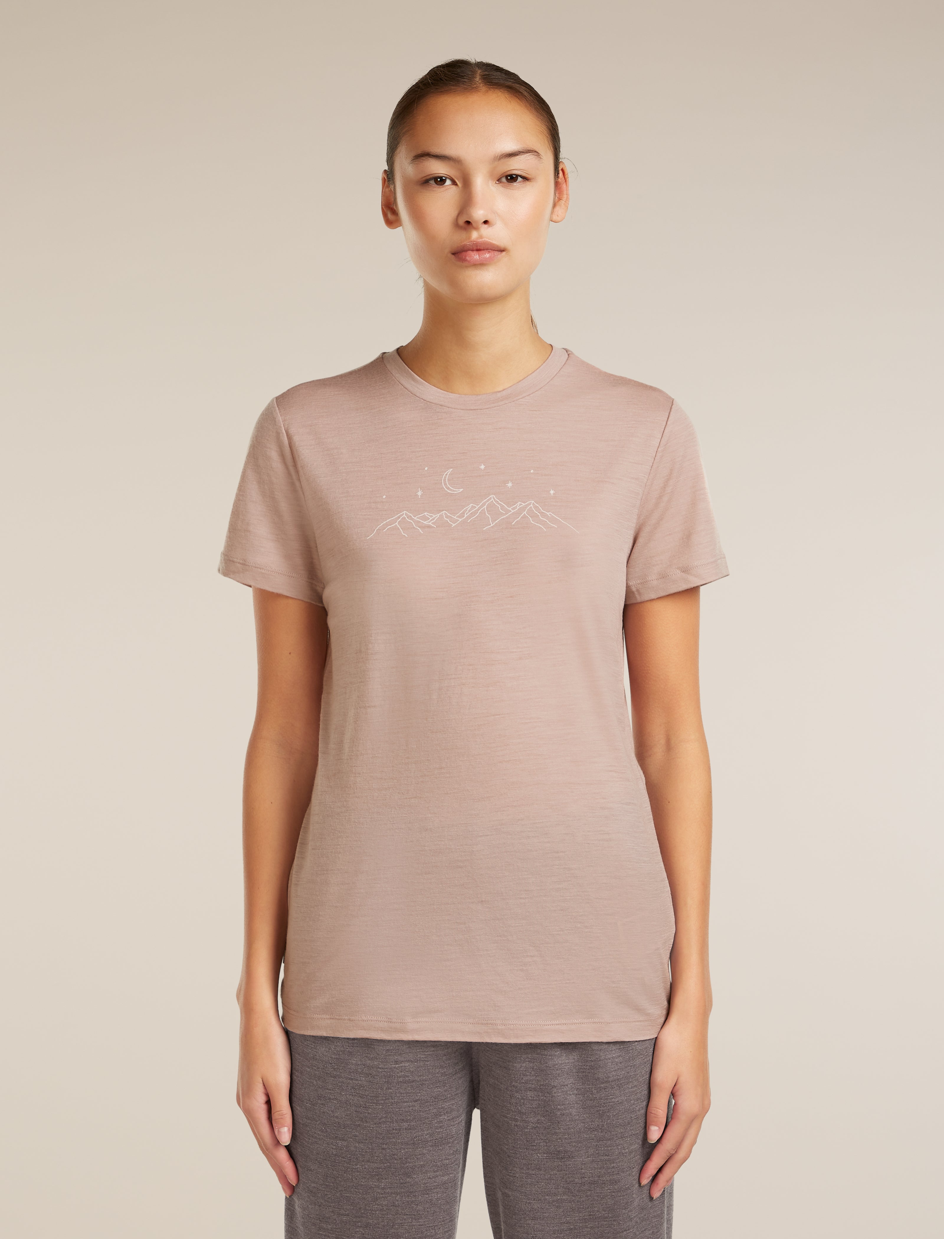 Icebreaker Womens Merino 150 Tech Lite SS Tee Sparkling Stars