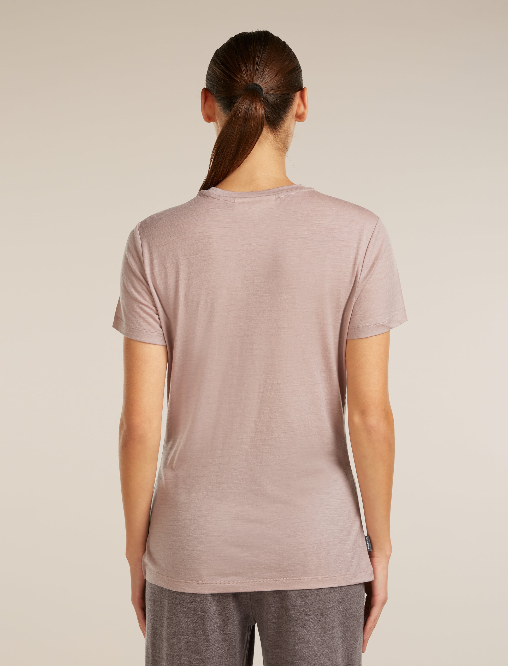 Icebreaker Womens Merino 150 Tech Lite SS Tee Sparkling Stars Large Pink Quartz