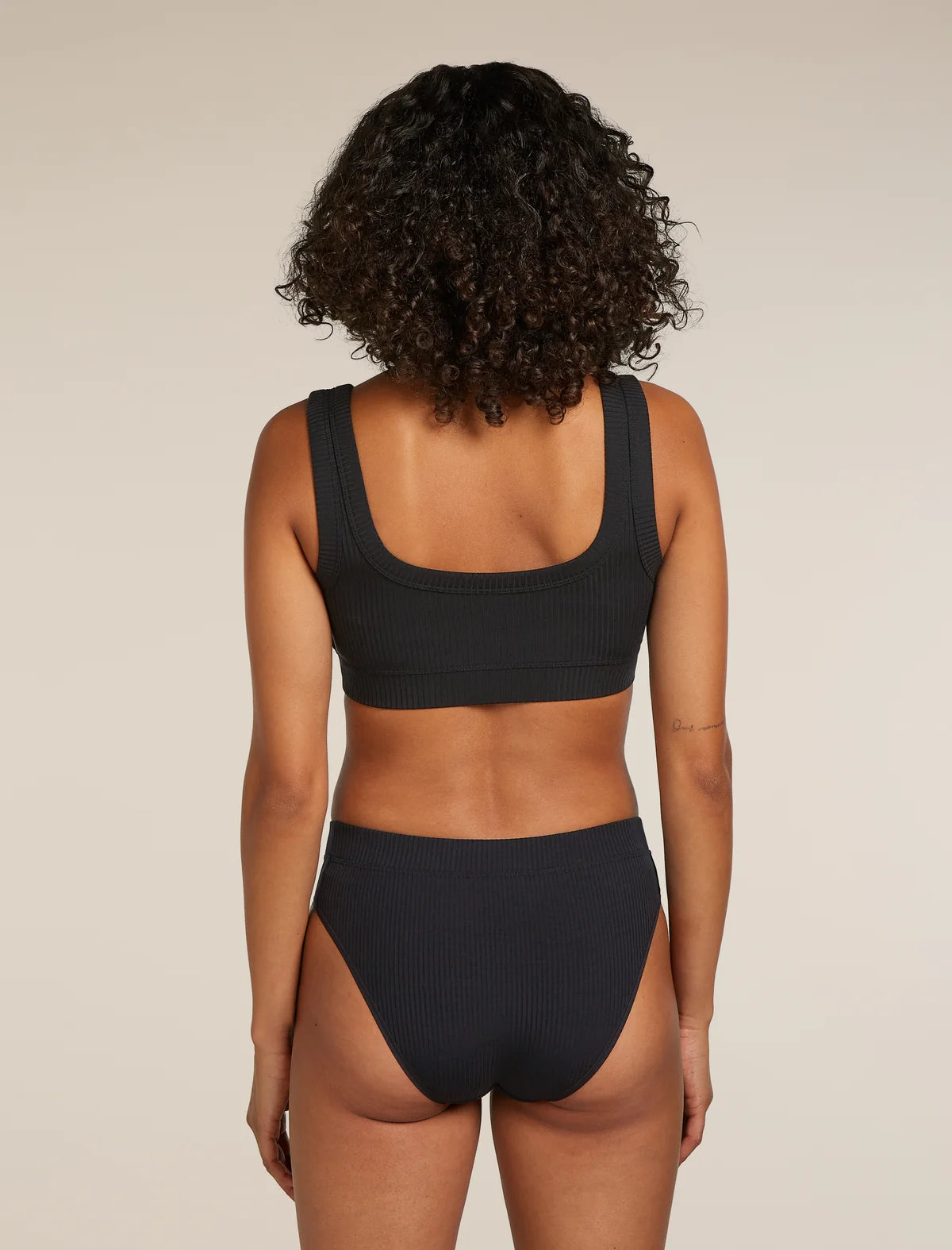 Icebreaker Womens Merino Blend Rib Lotus Bra