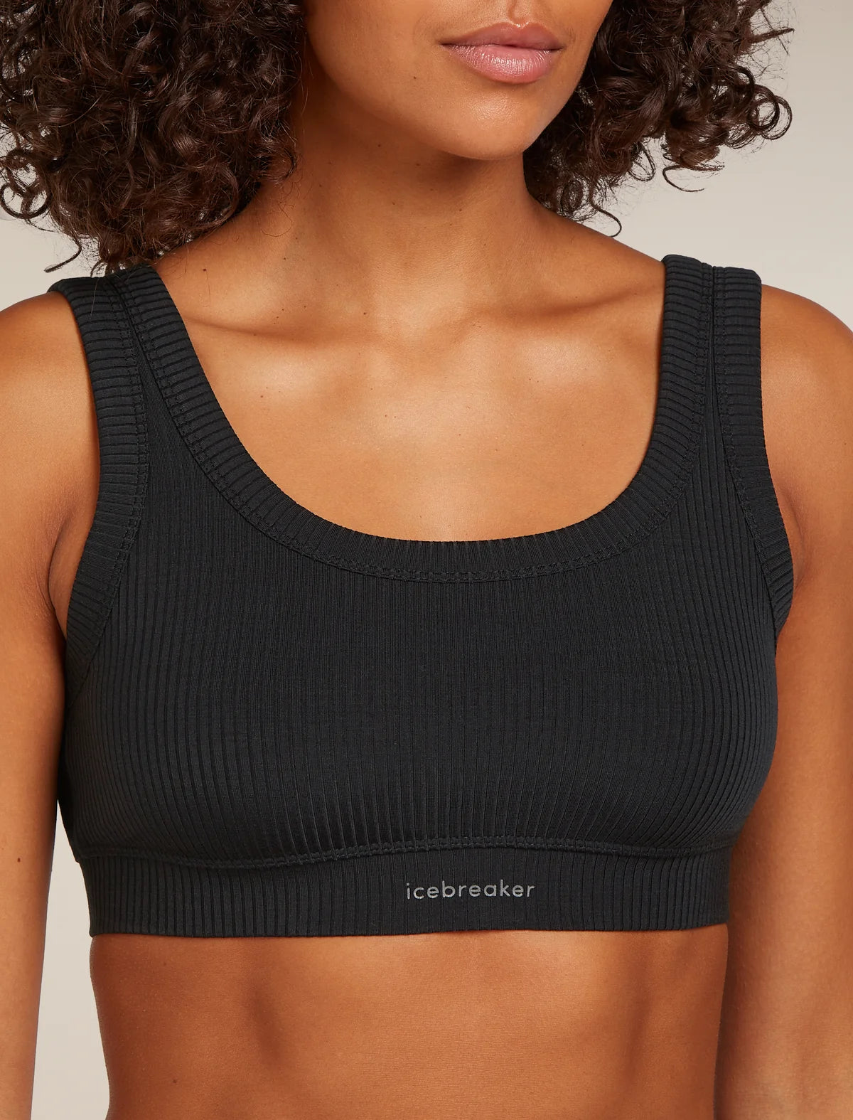 Icebreaker Womens Merino Blend Rib Lotus Bra