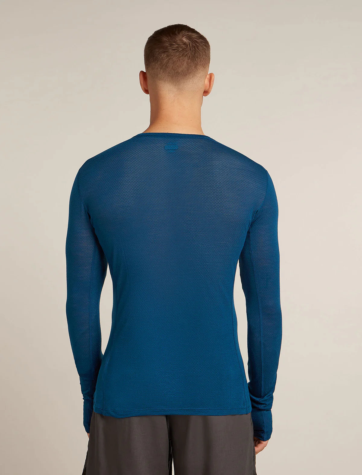 Icebreaker Mens Merino Blend 75 Cool-Lite Featherlight LS Crewe