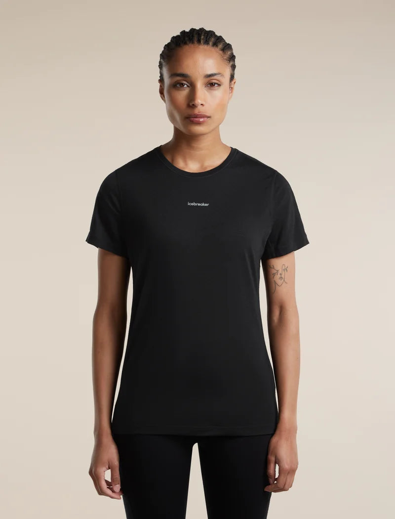Icebreaker Womens Merino Blend 125 Cool-Lite Speed SS Tee Black