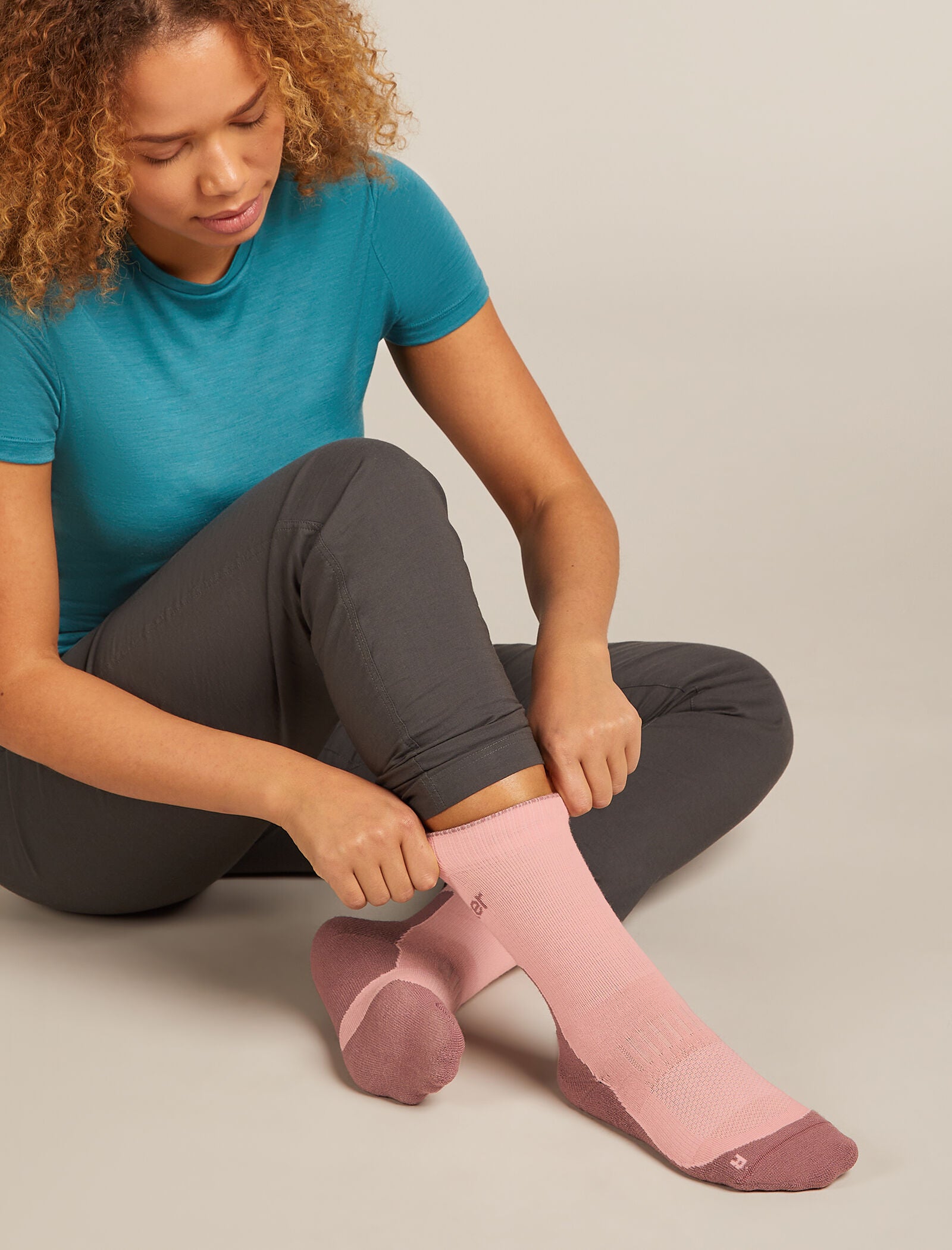 Icebreaker Womens Merino Hike+ Light Crew Socks