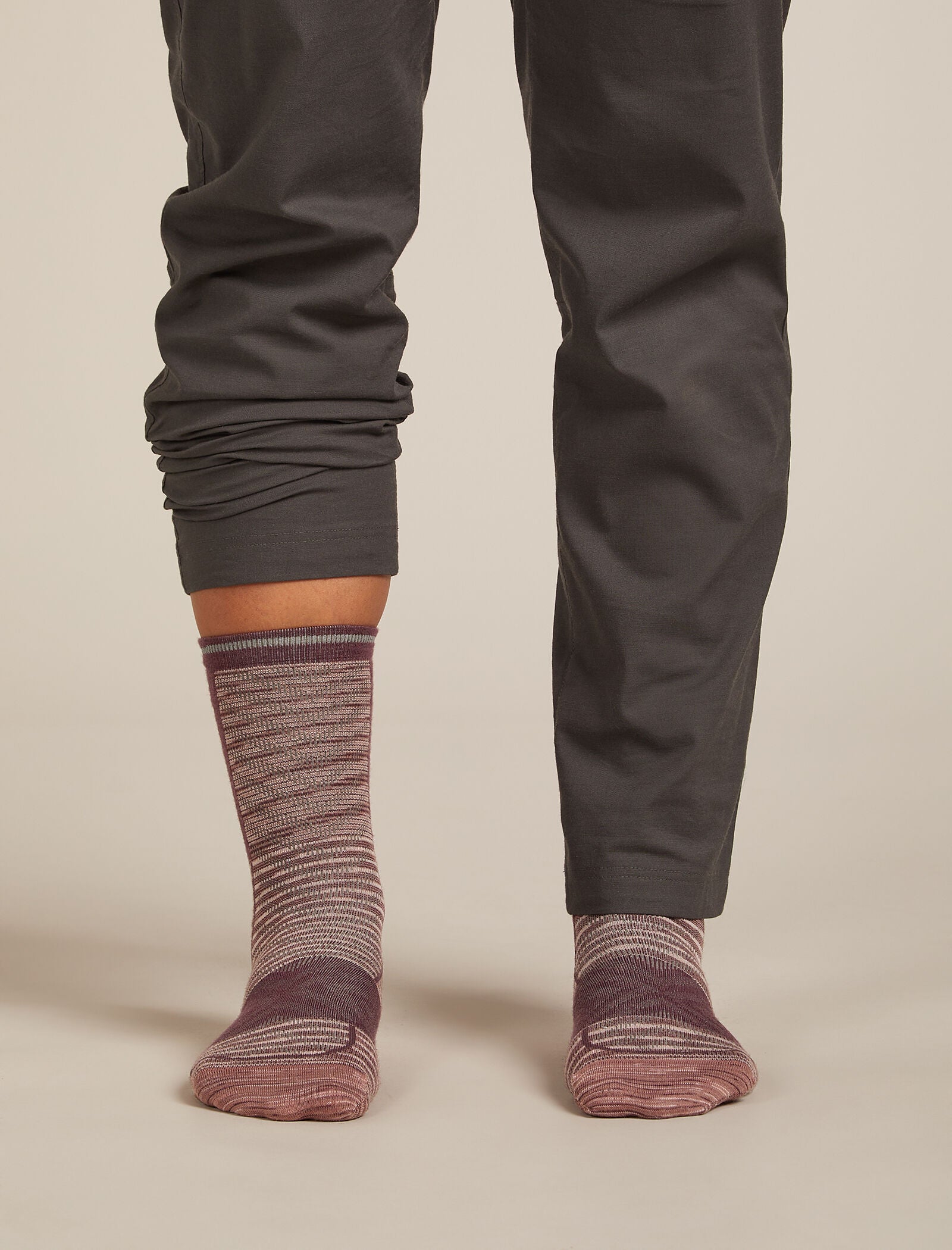 Icebreaker Womens Merino Blend Run+ Ultralight Crew Fusion Dye