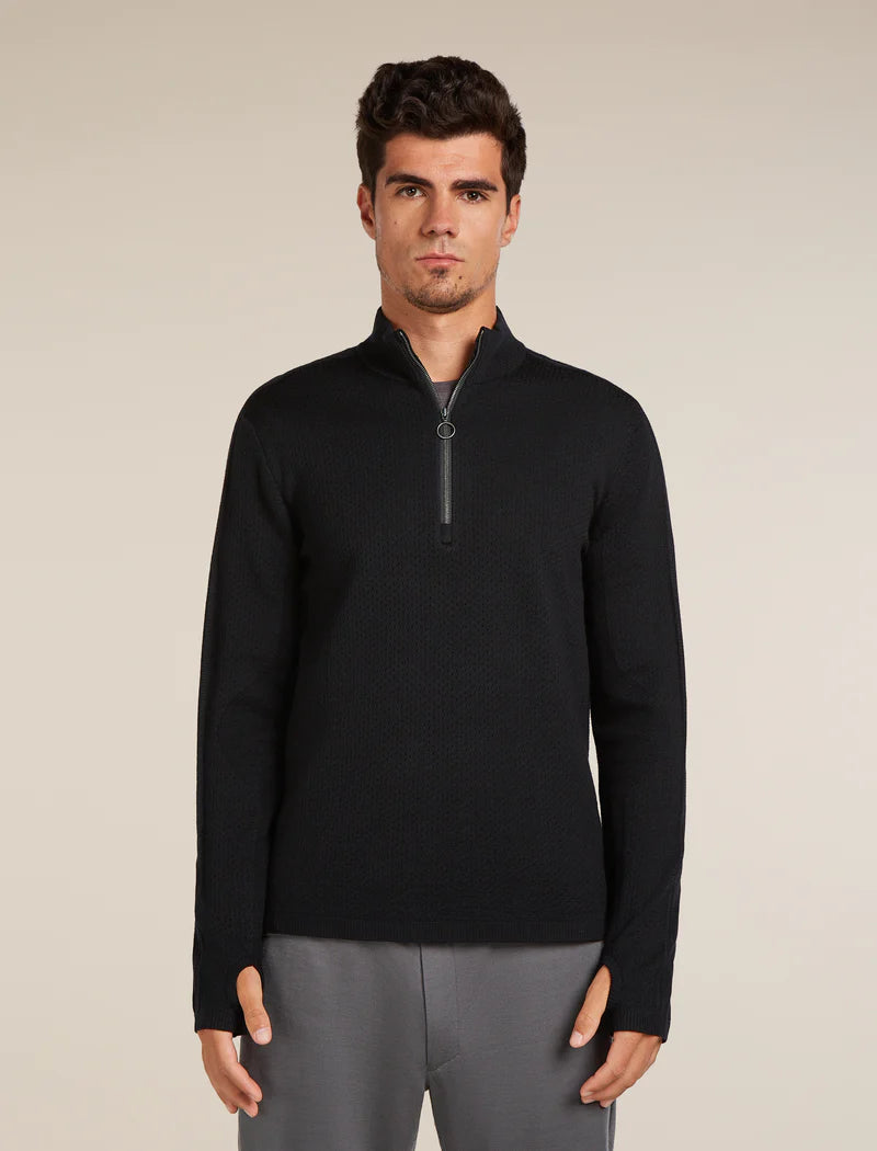 Icebreaker Mens Merino Icebreaker Anniversary Original Long Sleeve Half Zip