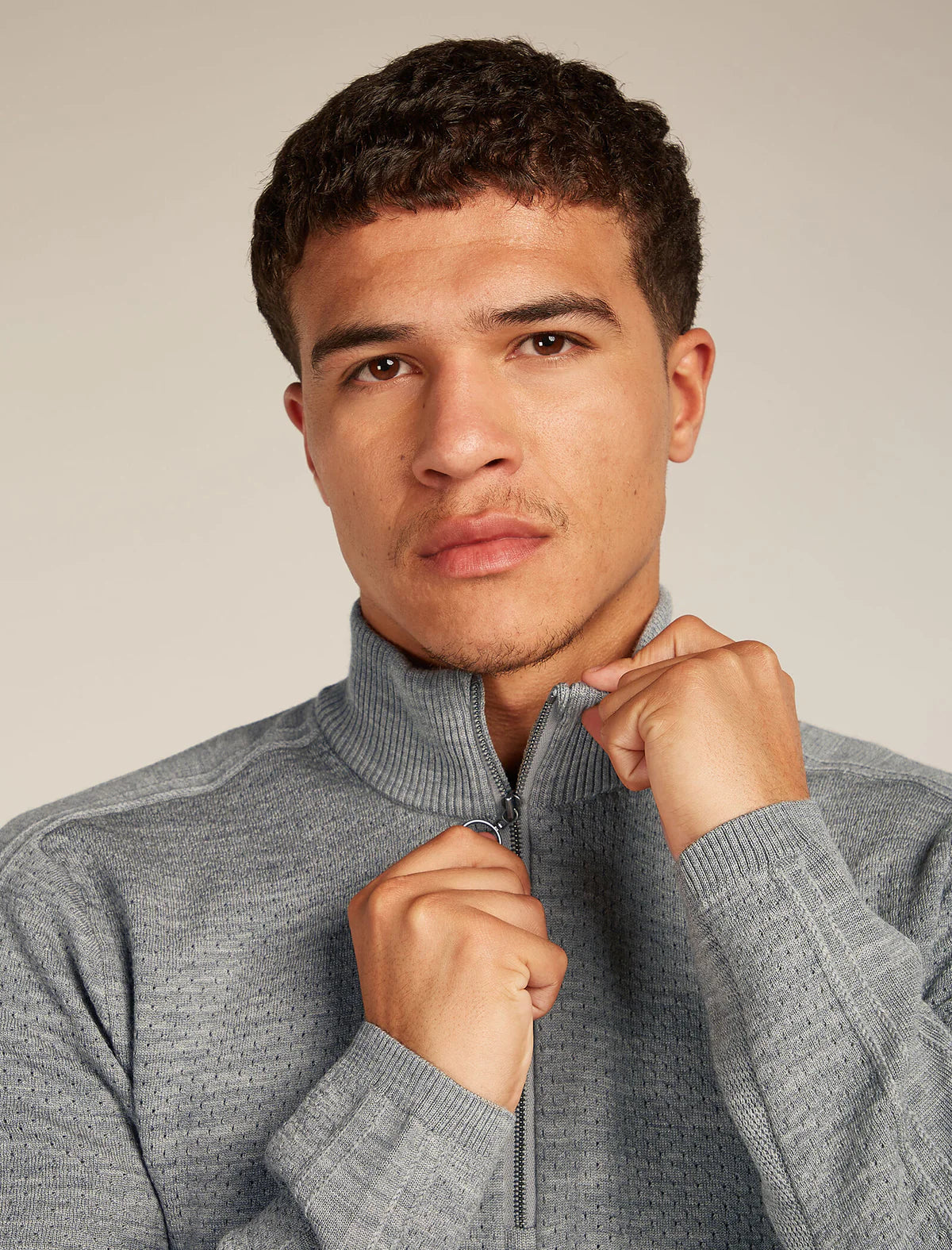 Icebreaker Mens Merino Icebreaker Anniversary Original Long Sleeve Half Zip