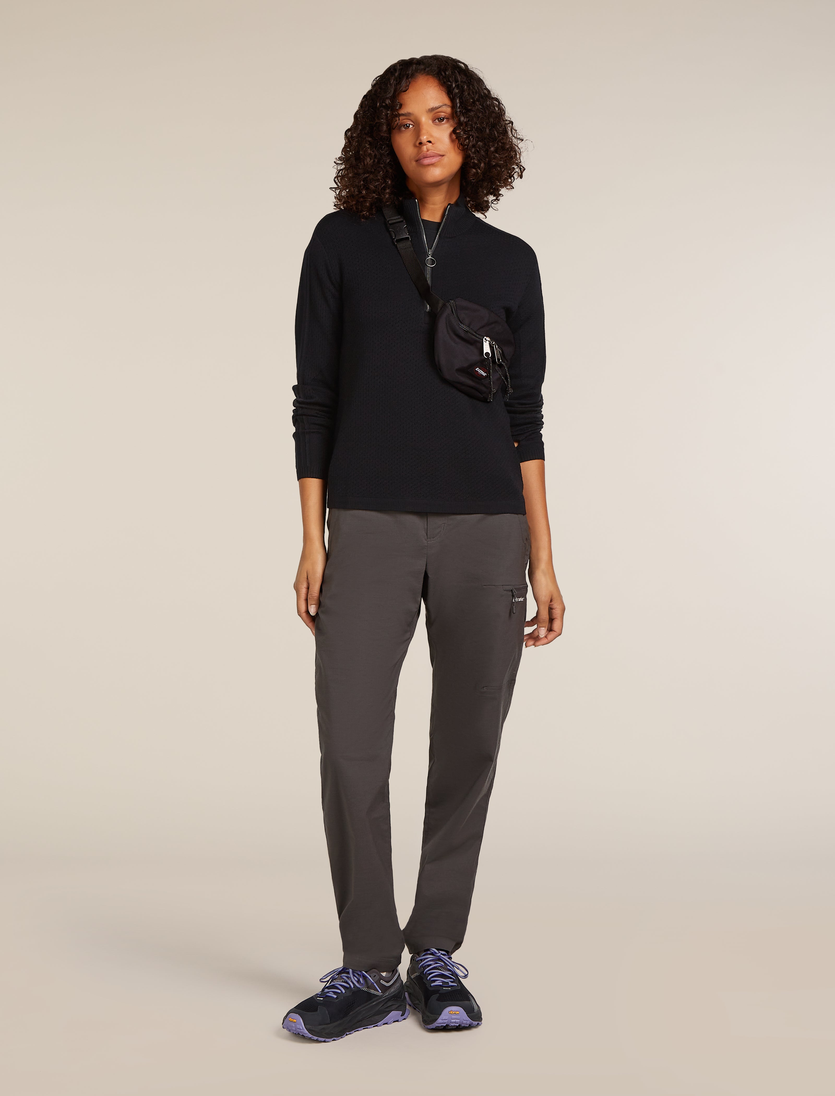 Icebreaker Womens Merino Icebreaker Anniversary Original Long Sleeve Half Zip