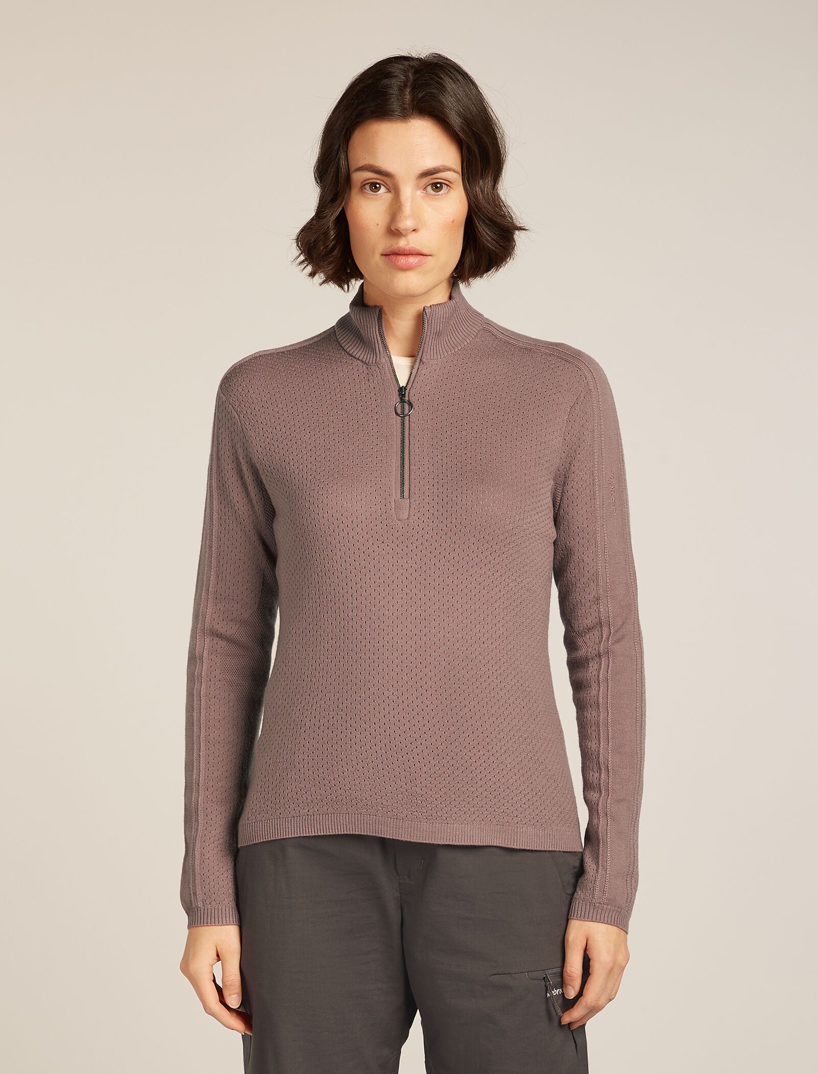 Icebreaker Womens Merino Icebreaker Anniversary Original Long Sleeve Half Zip