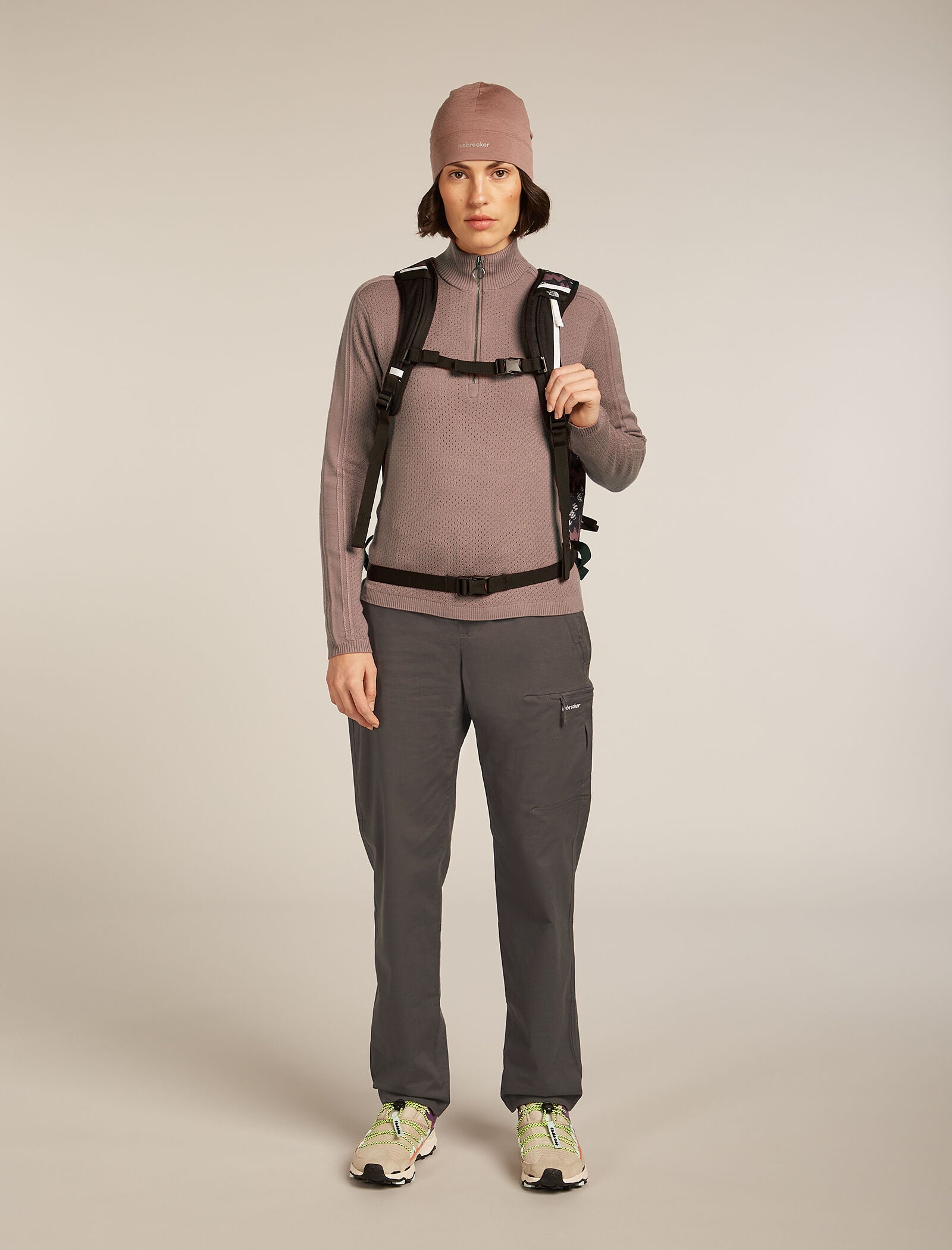 Icebreaker Womens Merino Icebreaker Anniversary Original Long Sleeve Half Zip