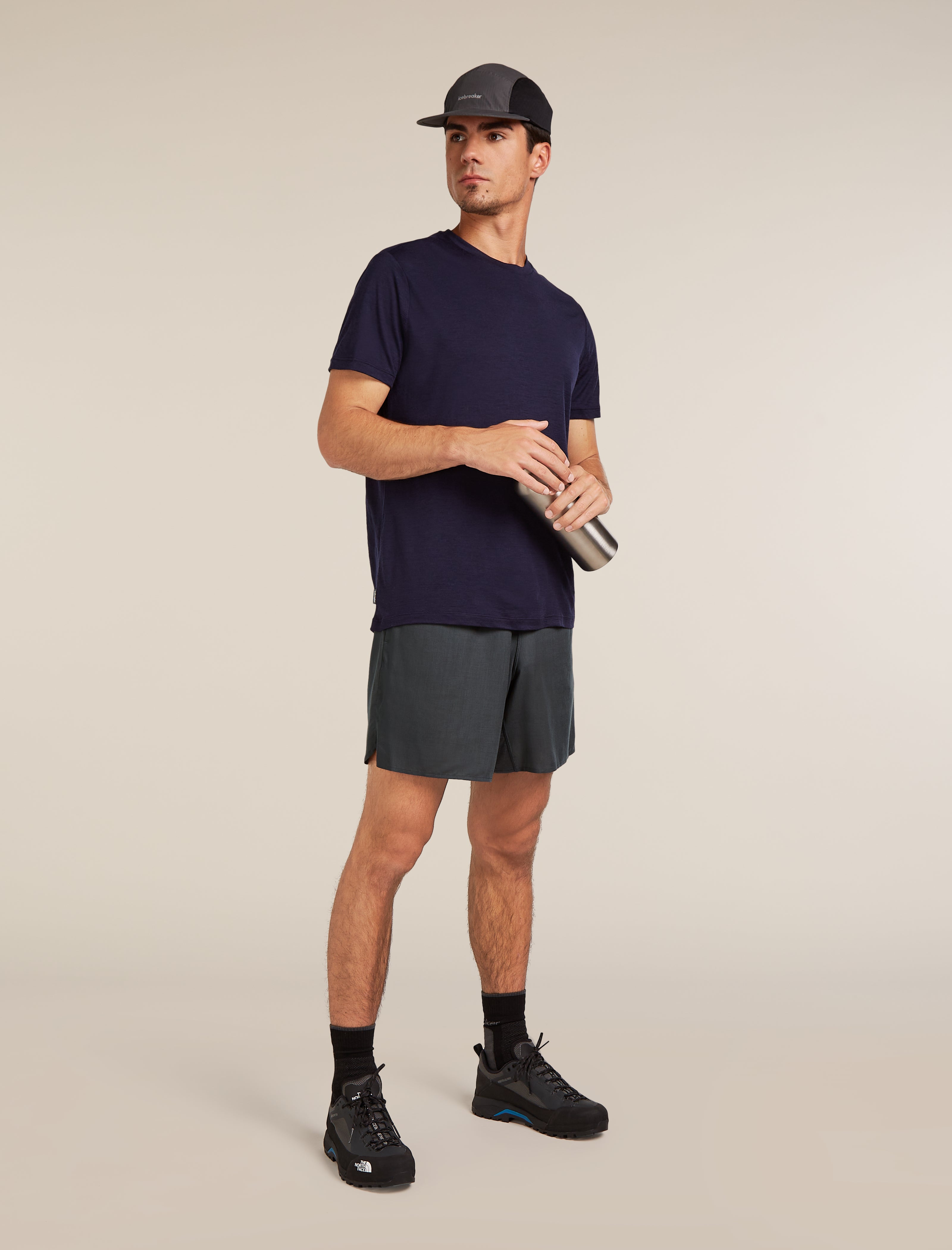 Icebreaker Mens Merino Blend 125 Cool-Lite Active 7in Shorts