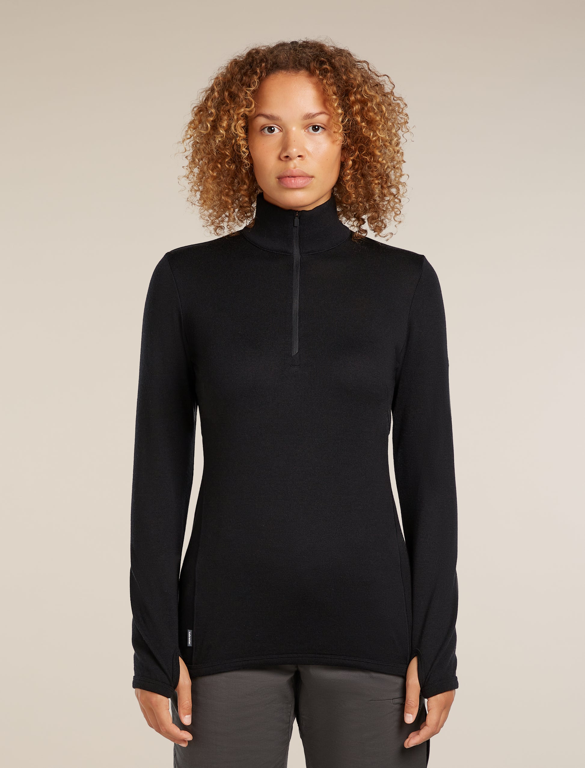 Icebreaker Womens Merino 300 Original LS Half Zip