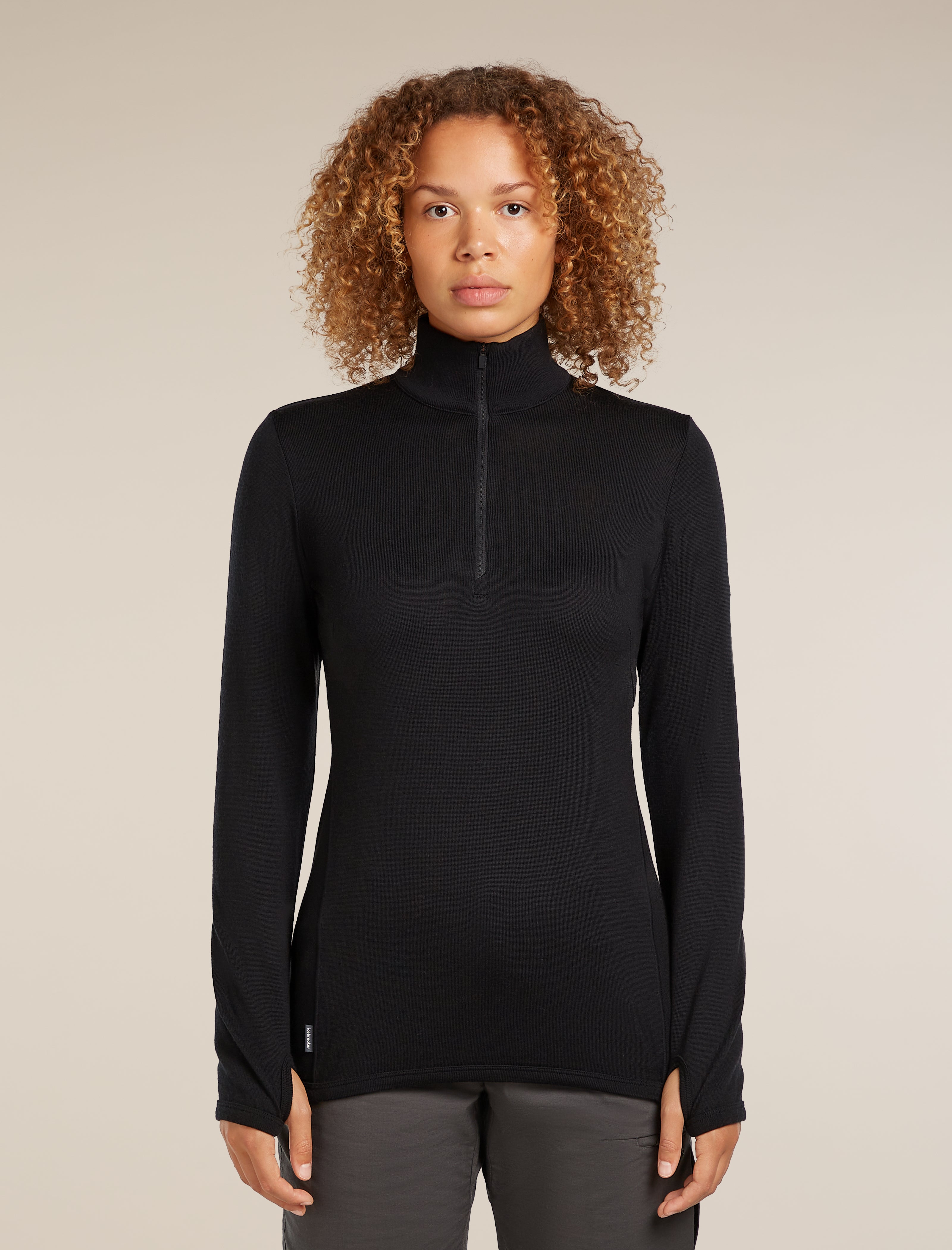 Icebreaker Womens Merino 300 Original LS Half Zip